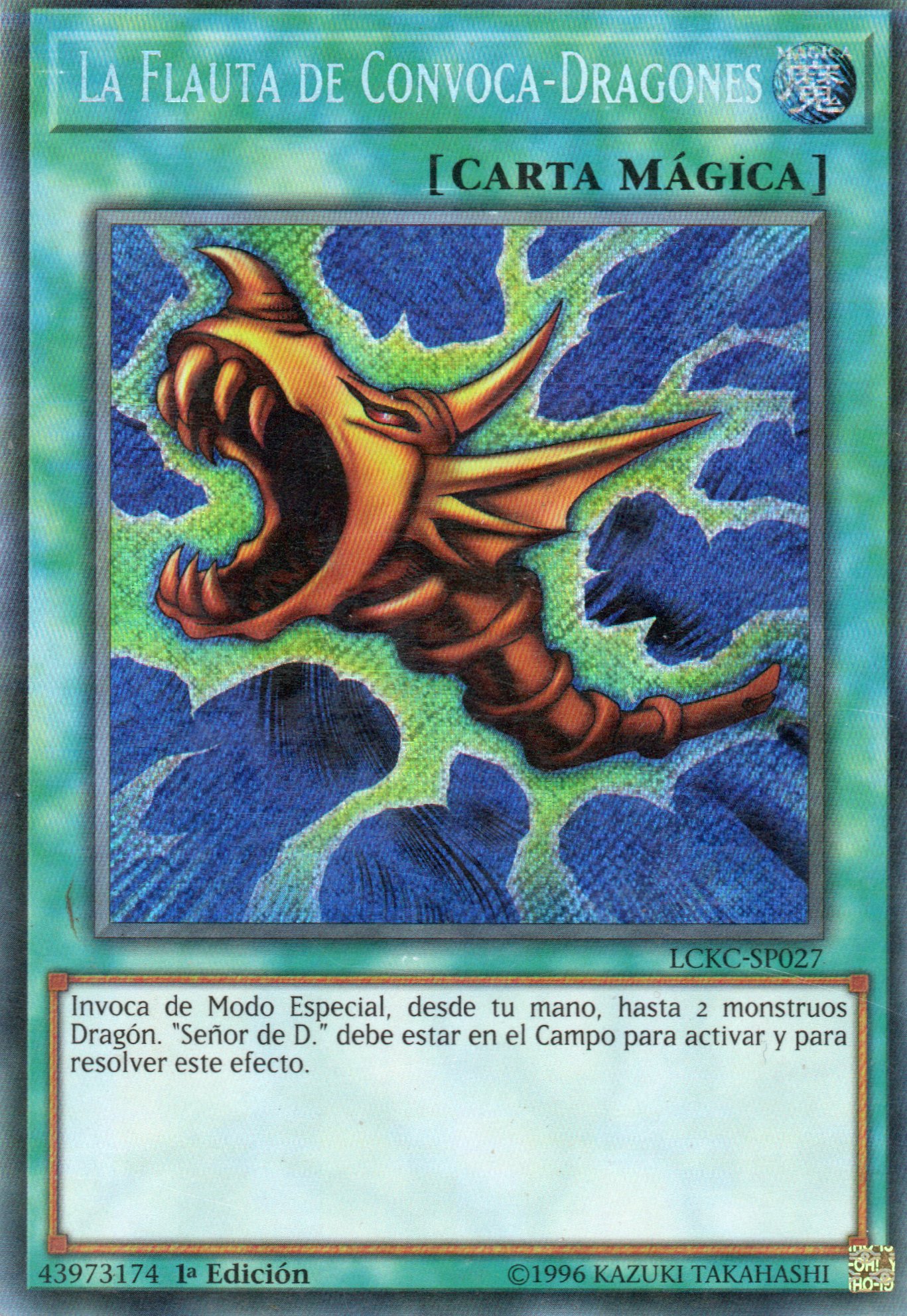 La Flauta de Convoca-Dragones LCKC-SP027 Secret rare