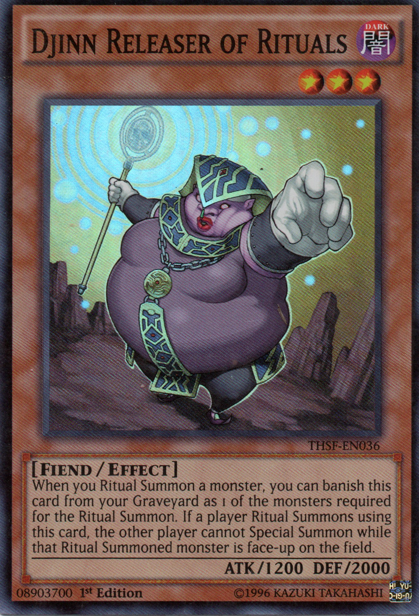 Djinn Releaser of Rituals THSF-EN036 Super rare