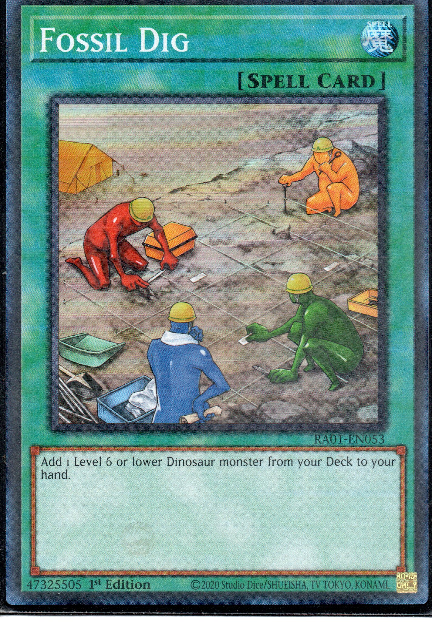 Fossil Dig RA01-EN053 Super rare