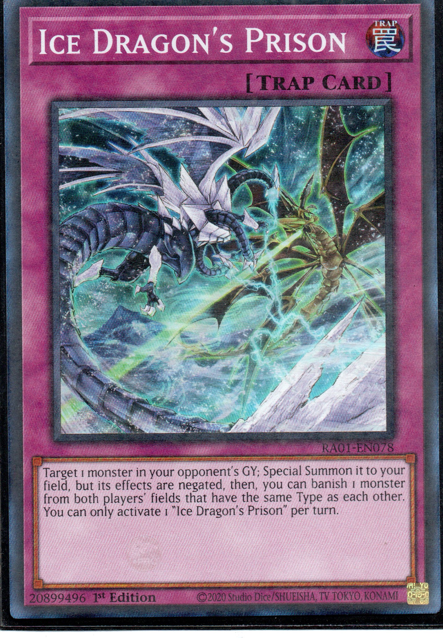 Ice Dragon´s Prison RA01-EN078 Super rare