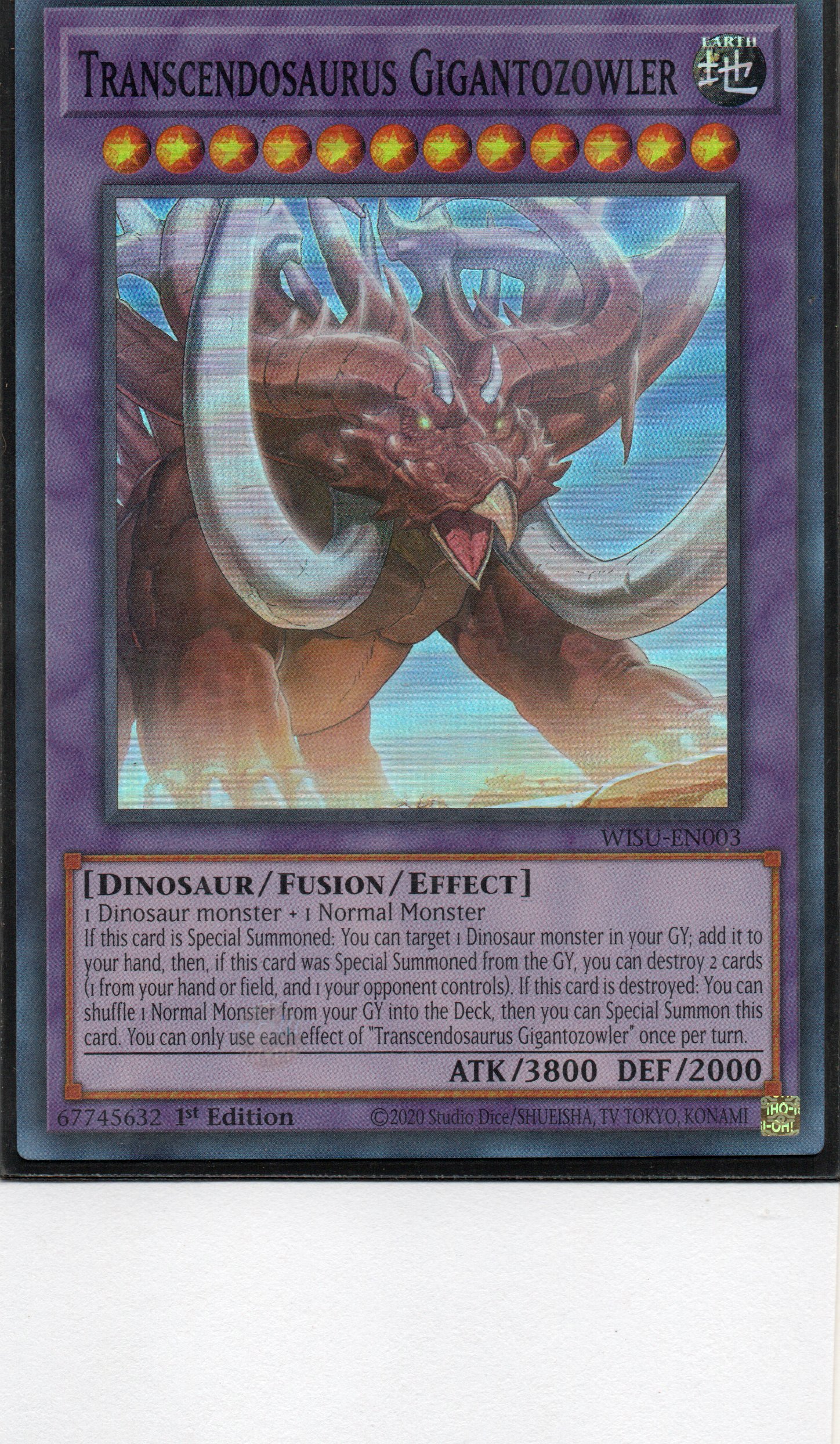 Transcendosaurus Gigantozowler WISU-EN003 Super rare
