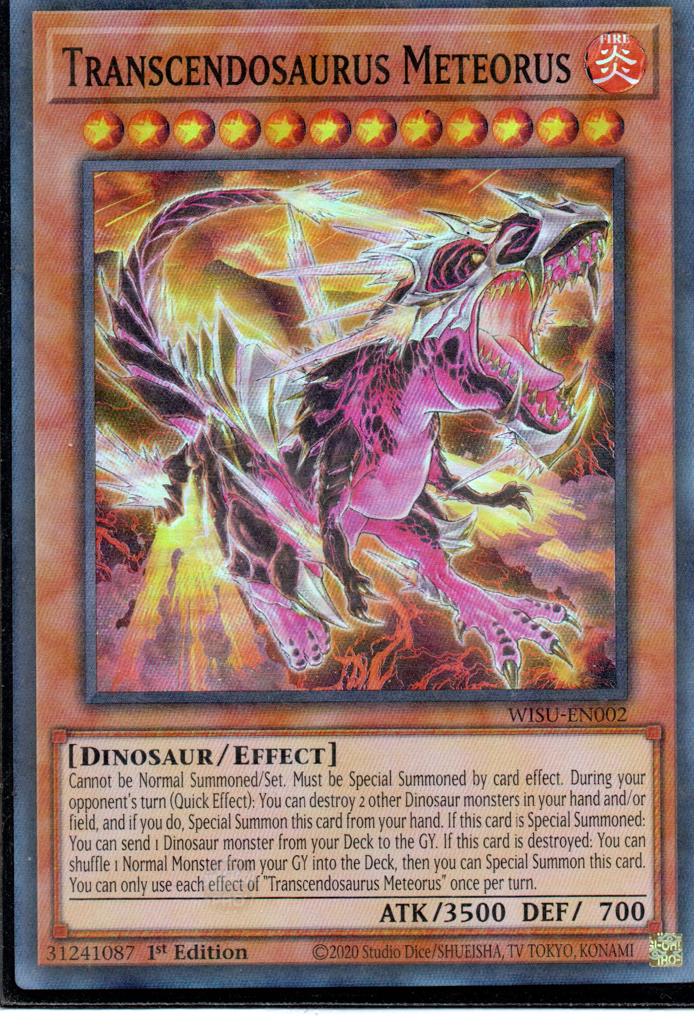 Transcendosaurus Meteorus WISU-EN001 Super rare