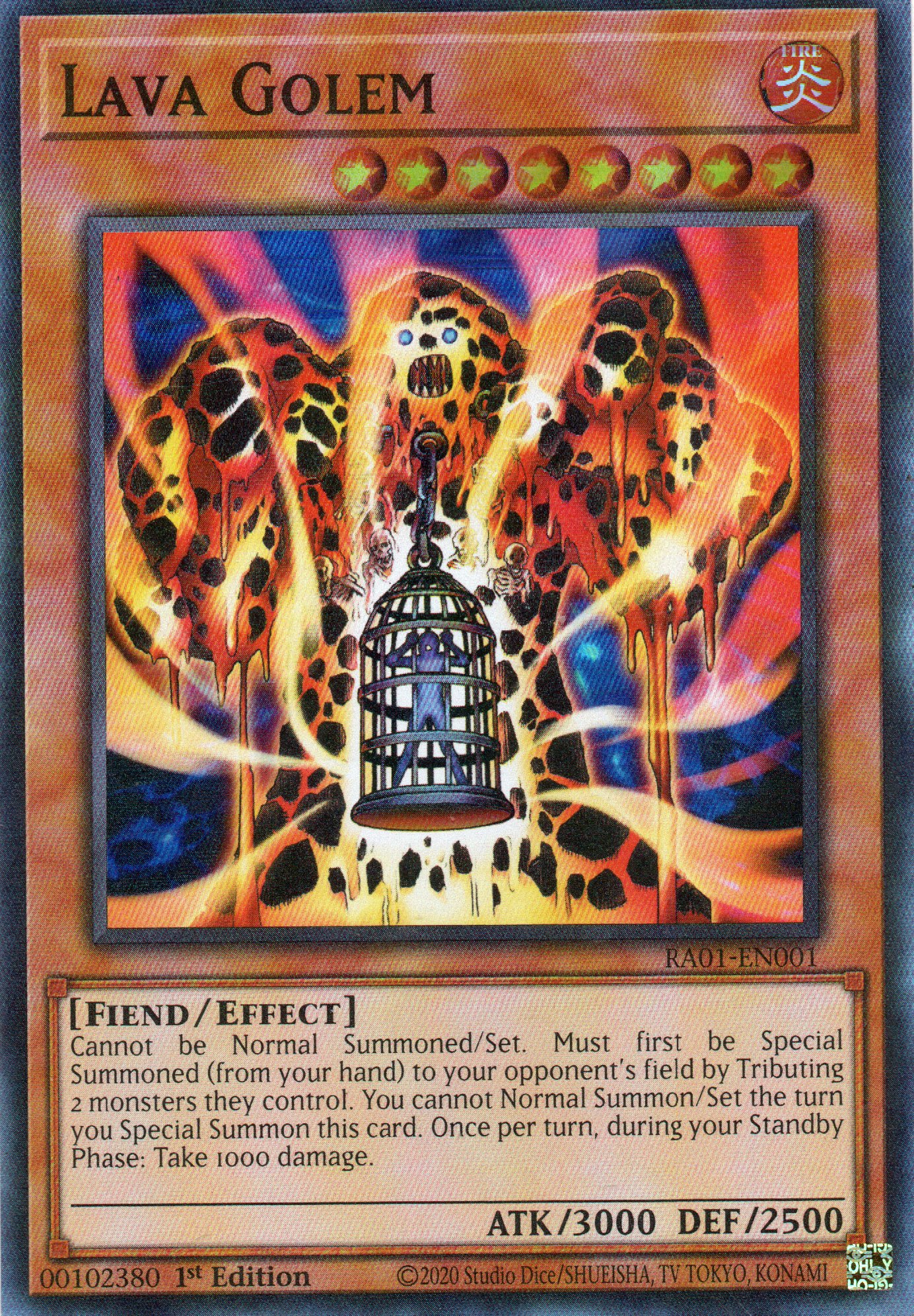 Lava Golem RA01-EN001 Ultra rare