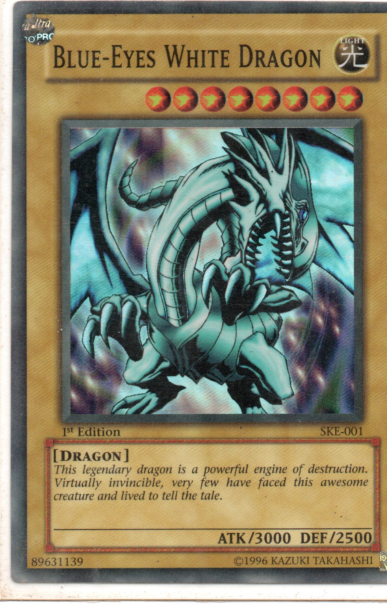 Blue-Eyes White Dragon SKE-001 Super rare