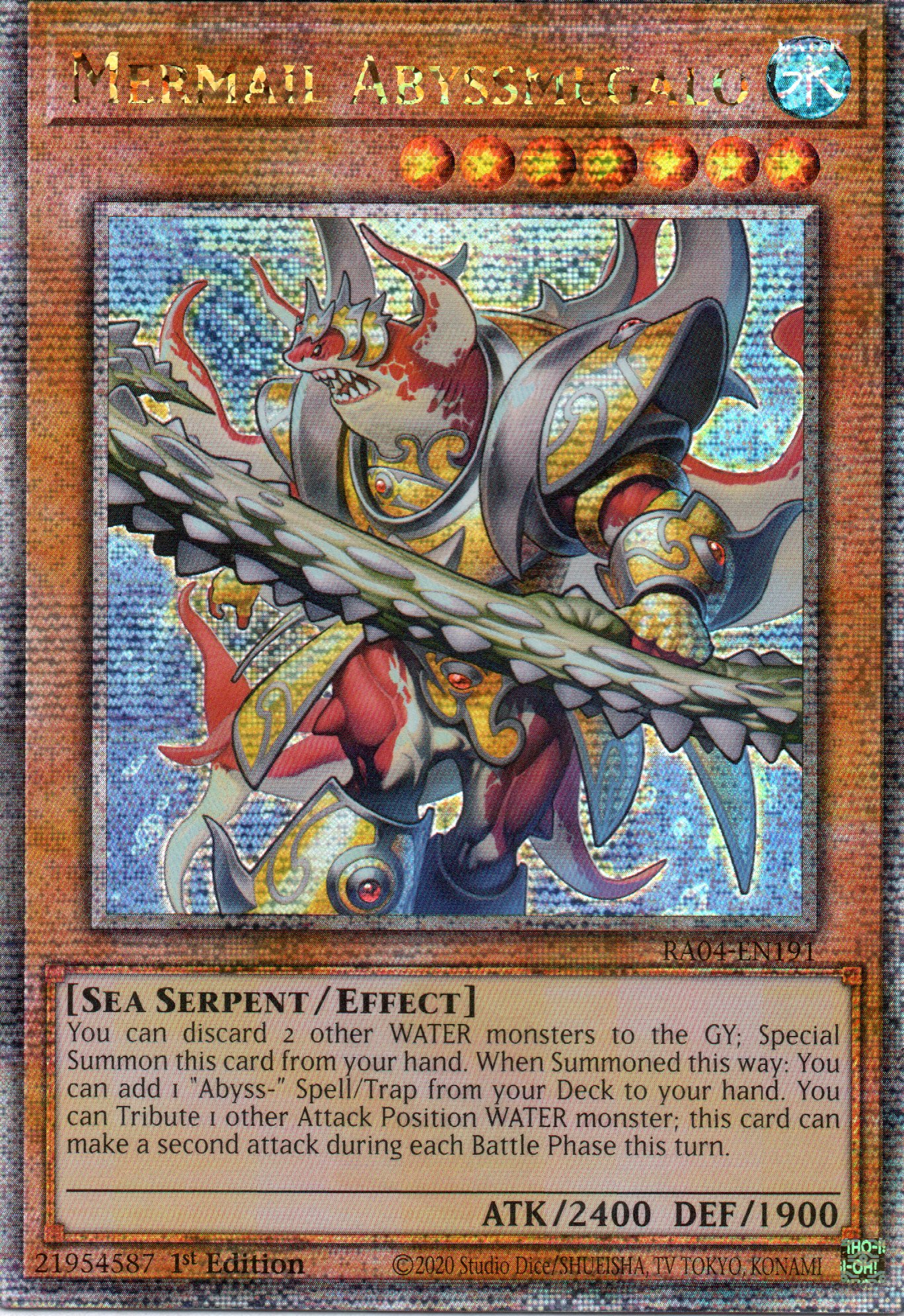 Mermail Abyssmegalo RA04-EN191 Quarter rare