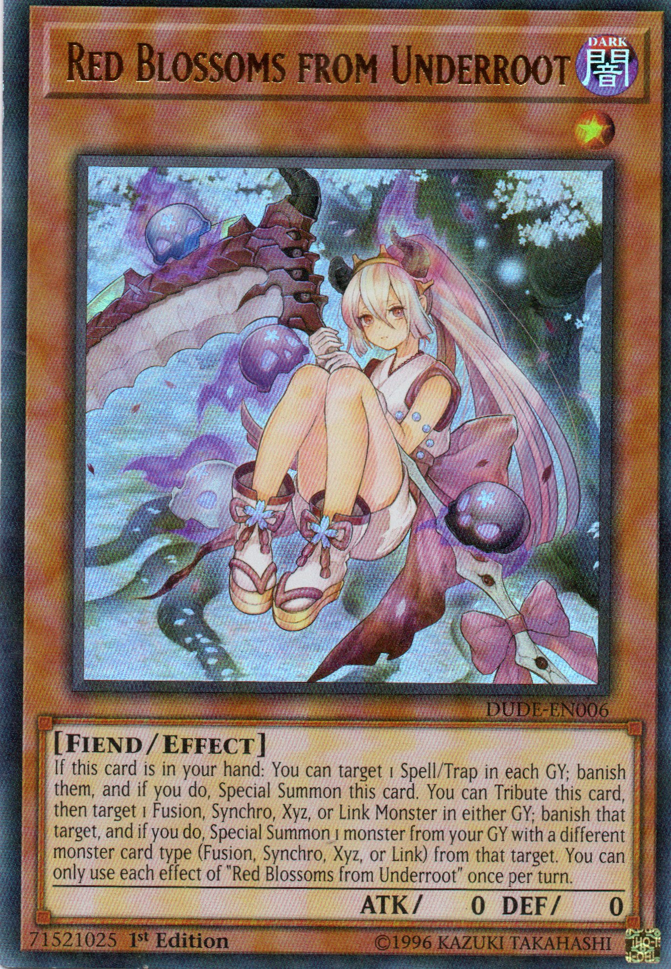 Red Blossoms from Underroot DUDE-EN006 Ultra rare