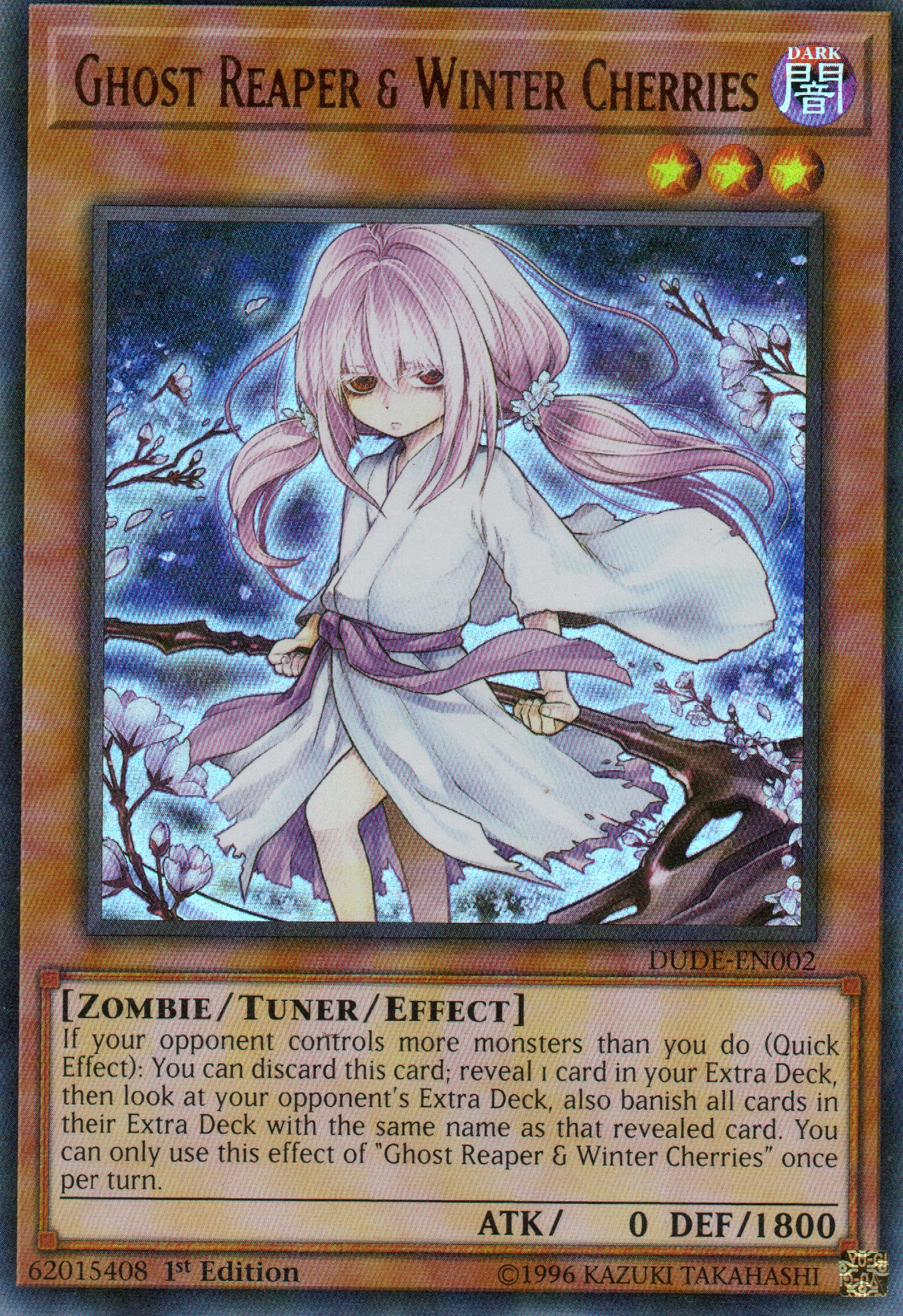 Ghost Reaper & Winter Cherries DUDE-EN002 Ultra rare