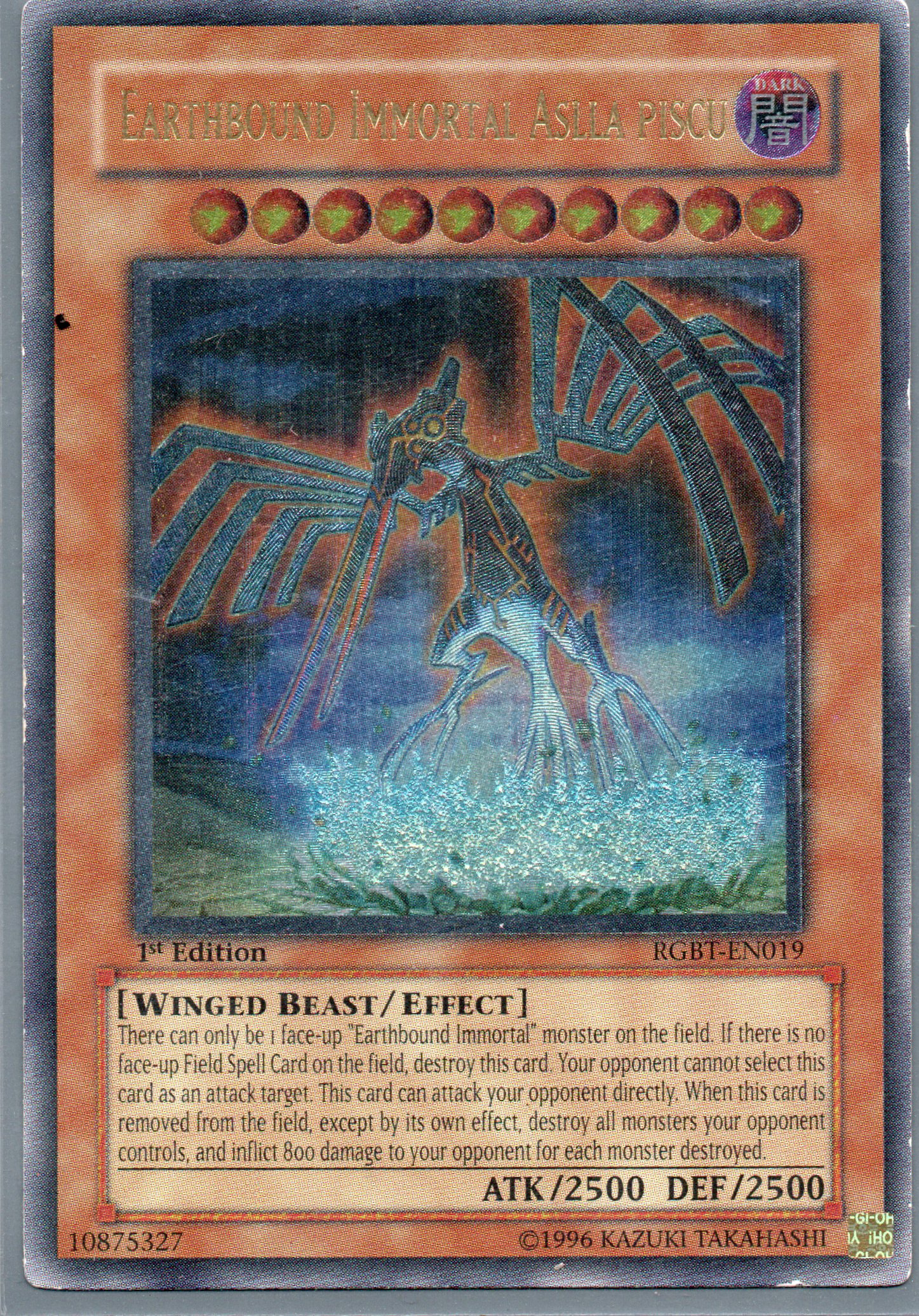 Earthbound Inmortal Aslla Piscu RGBT-EN019 Ultimate rare