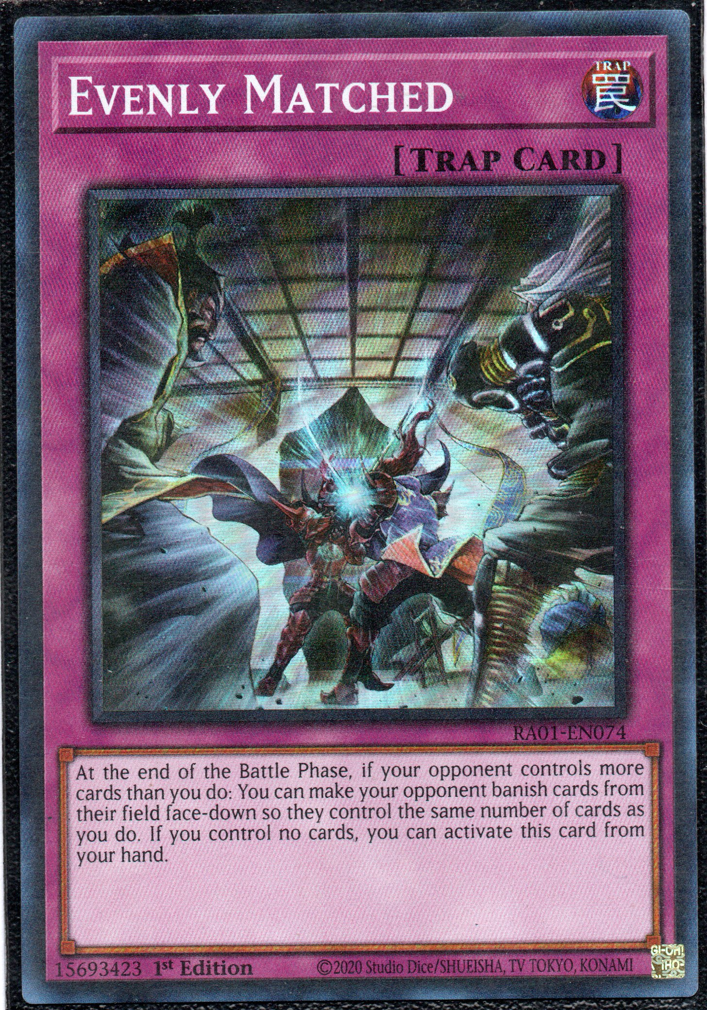 Evenly Matched RA01-EN074 super rare