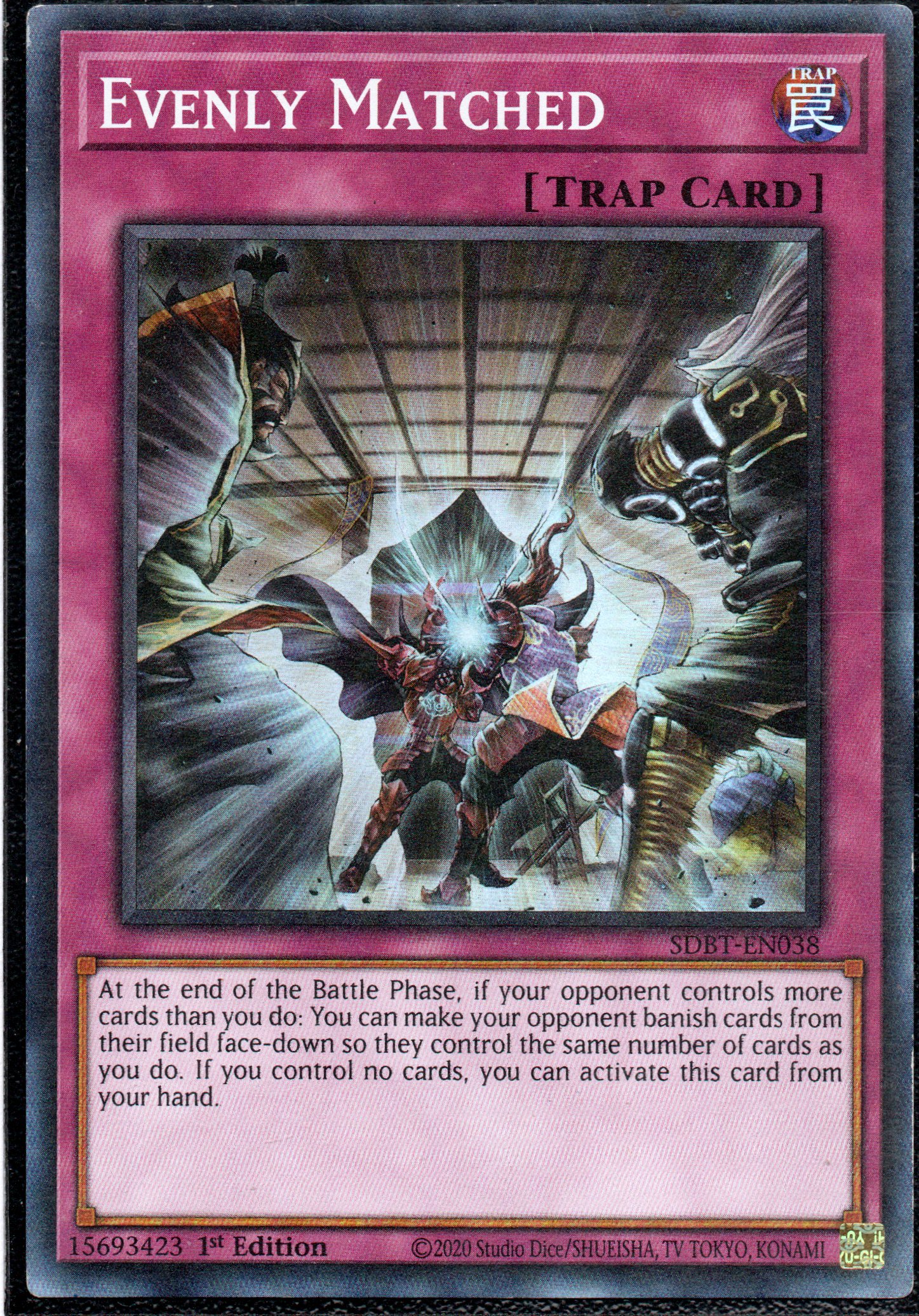 Evenly Matched SDBT-EN038 super rare