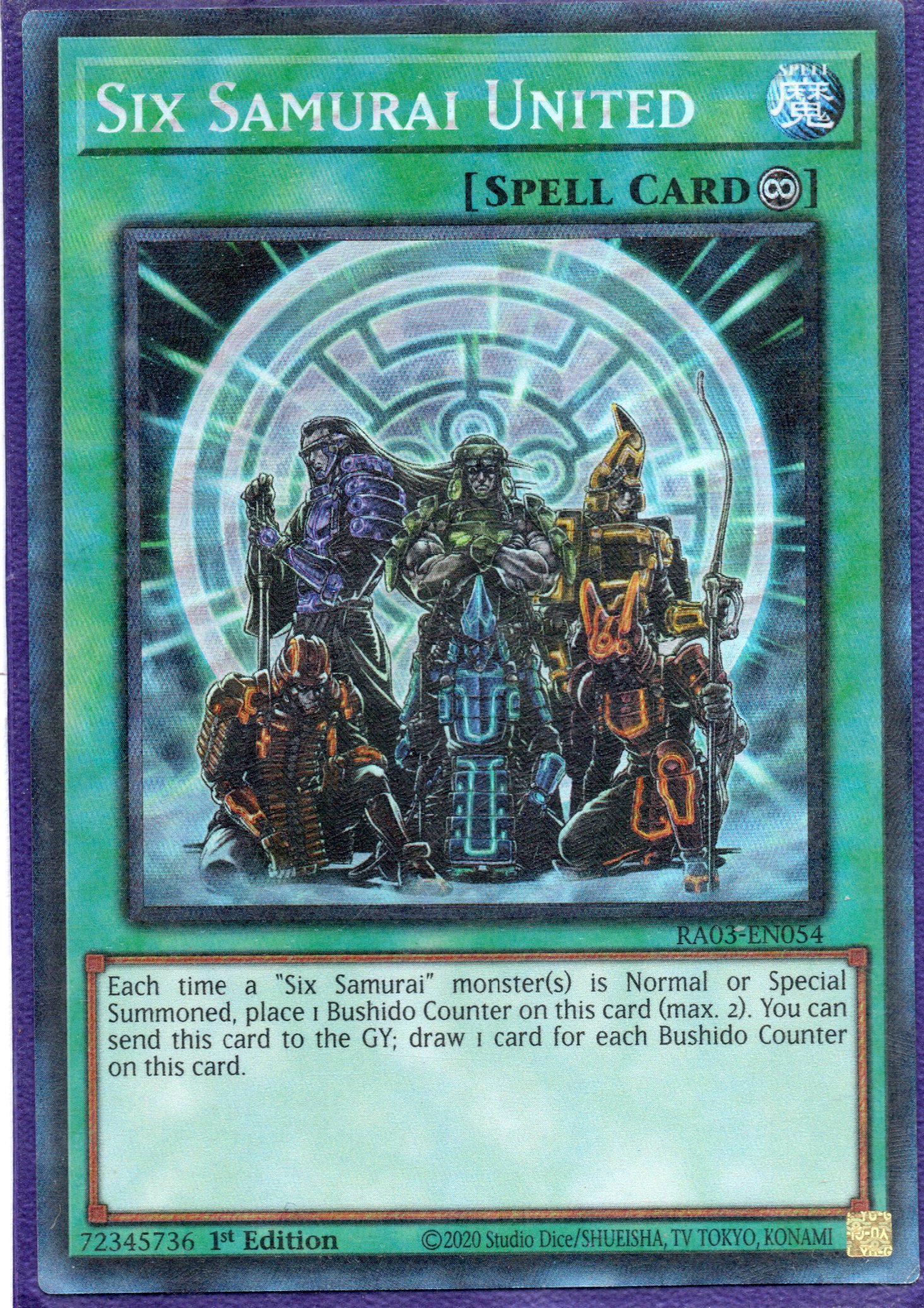 Six Samurai United RA03-EN054 Collector rare