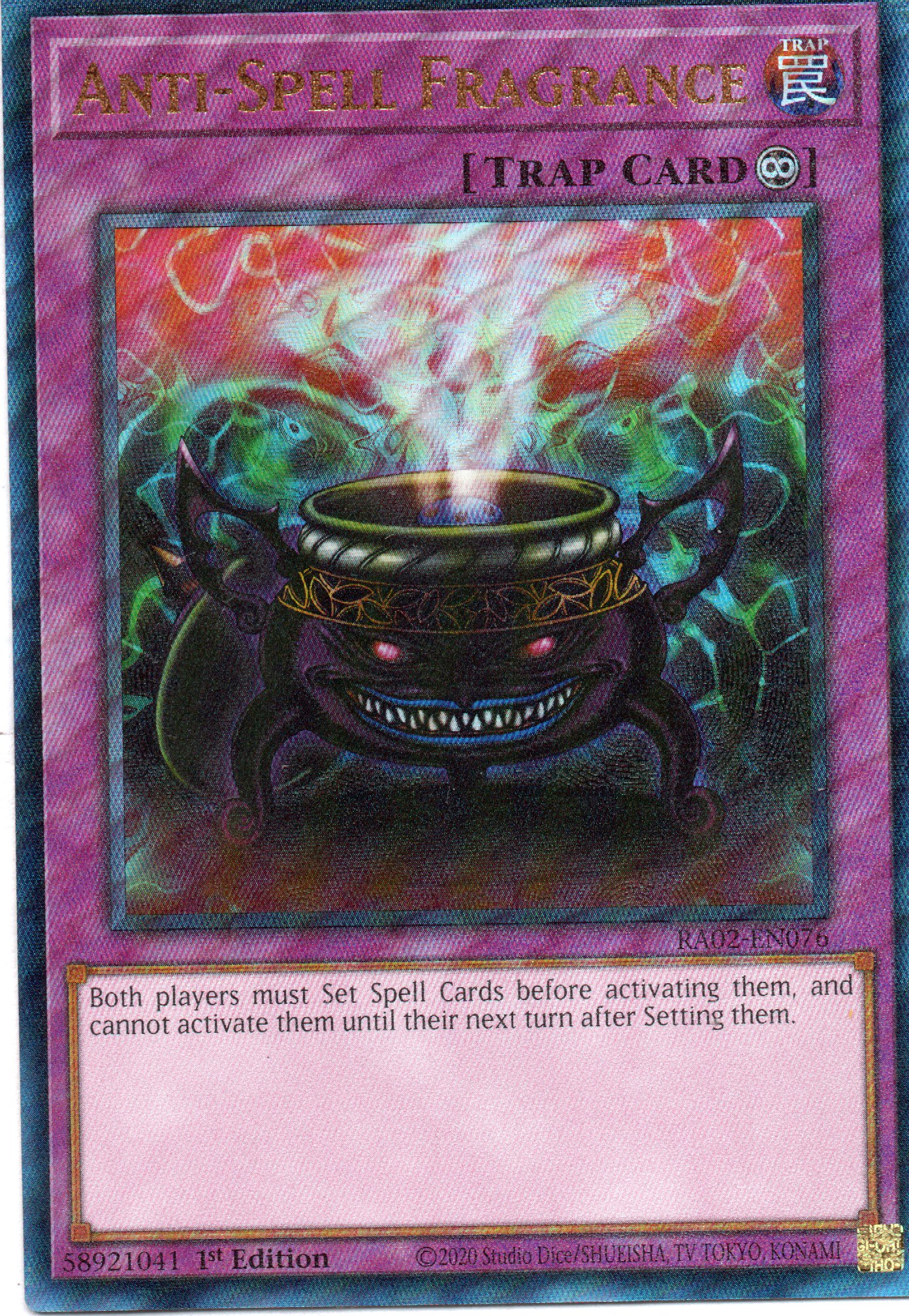 Anti-spell Fragance RA02-EN076 Ultimate rare