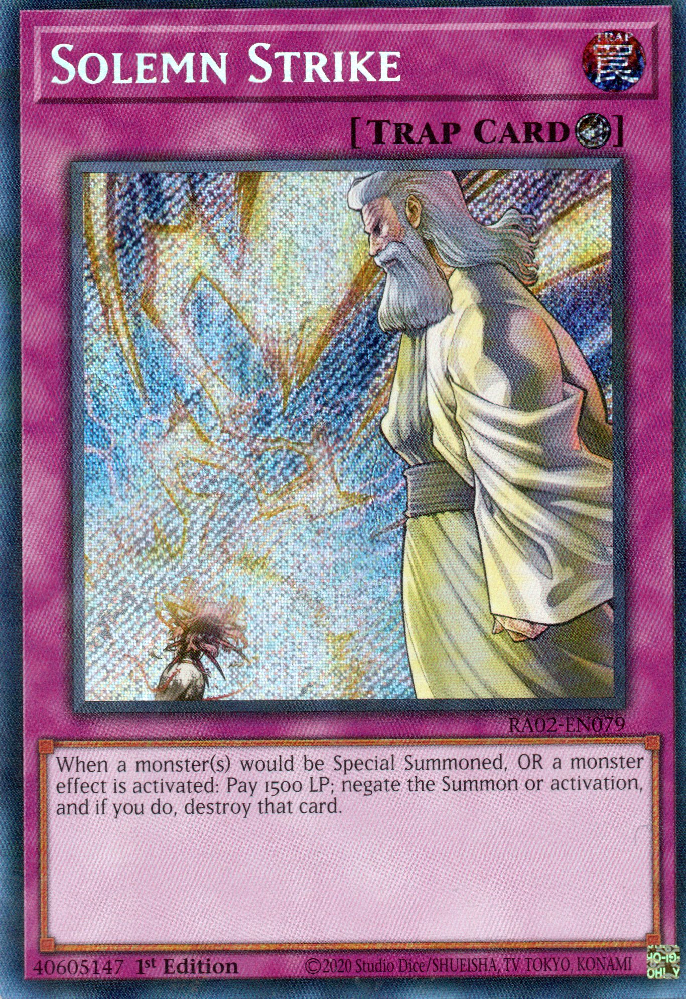 Solemn Strike RA02-EN079 Secret rare