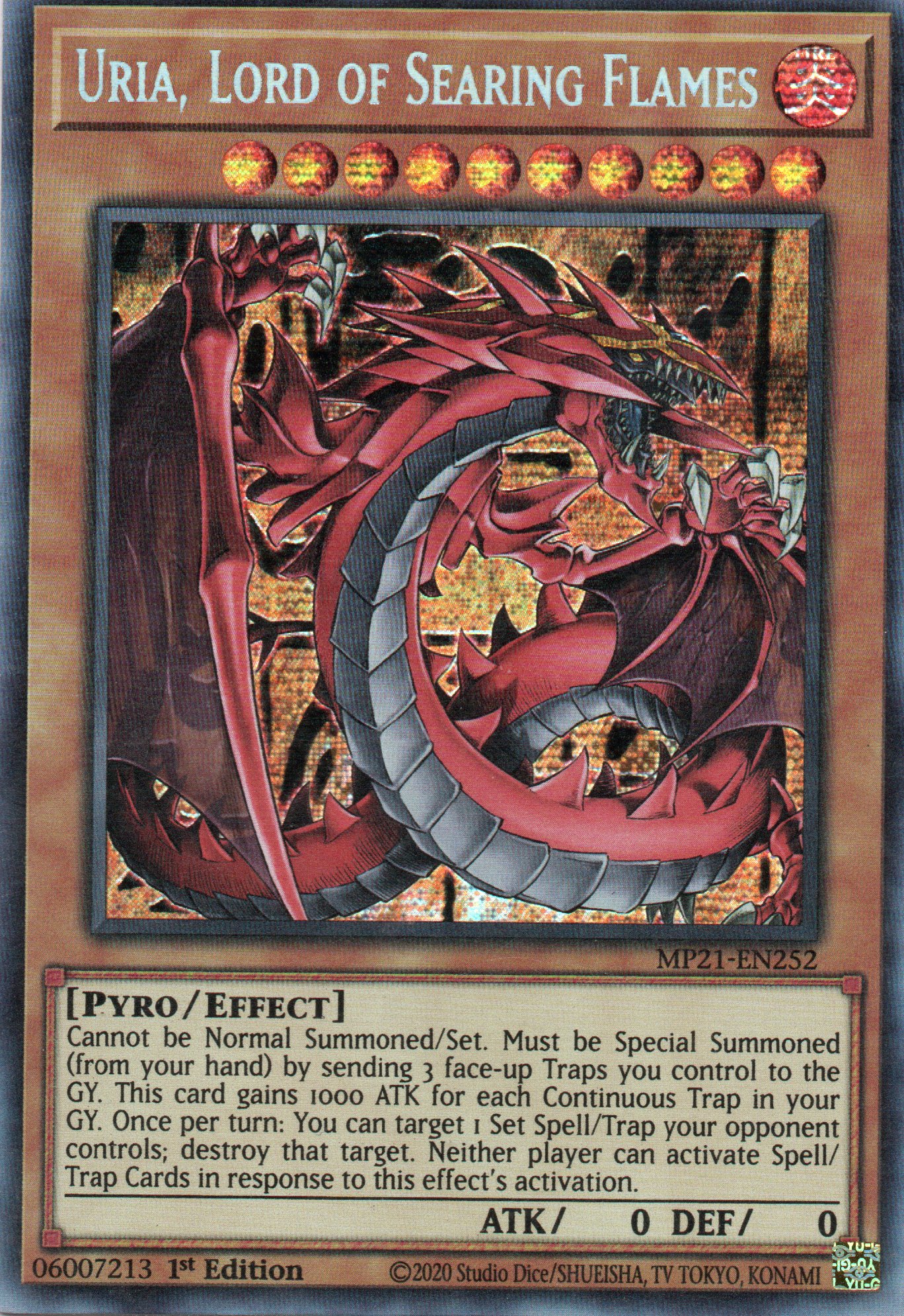 Uria, Lod of Searing Flames MP21-EN252 Secret rare