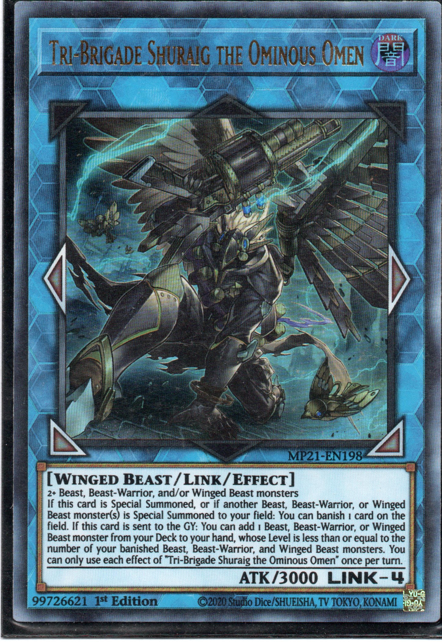 Tri-Brigade Shuraig the Ominous Omen MP21-EN198 Ultra rare