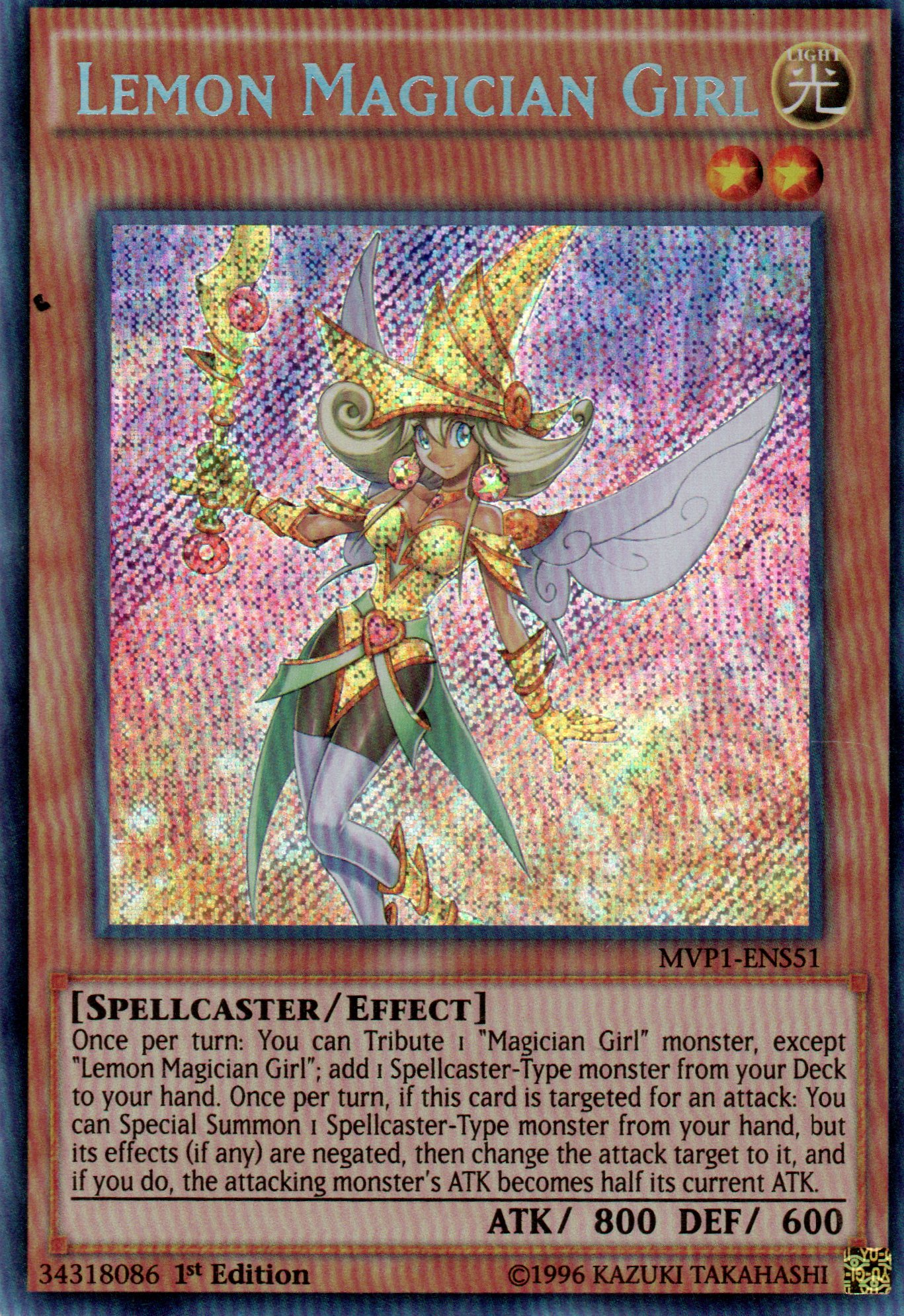 Lemon Magician Girl MVP1-ENSS1 Secret rare