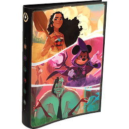 Disney Lorcana - Moana, Mickey, Cruella de Vil, Aladdín, Maléfica, Simba - Carpeta 9-Pocket