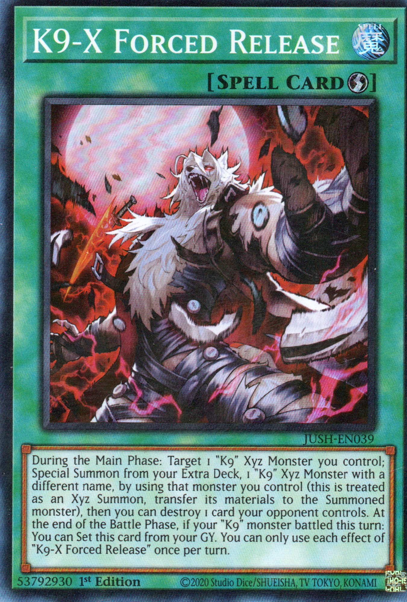 K9-X Forced Release JUSH-EN039 Super rare