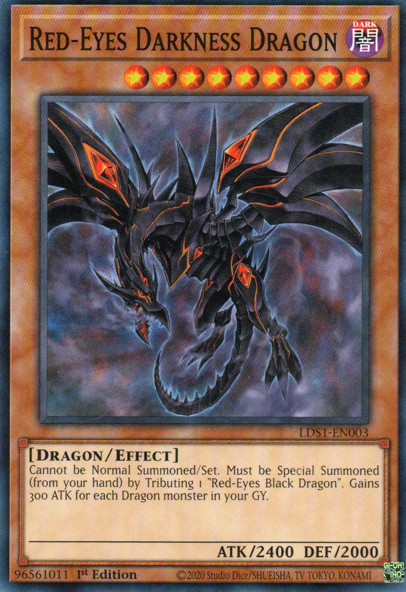 Red-Eyes Darkness Metal Dragon SDDC-EN013 Commun