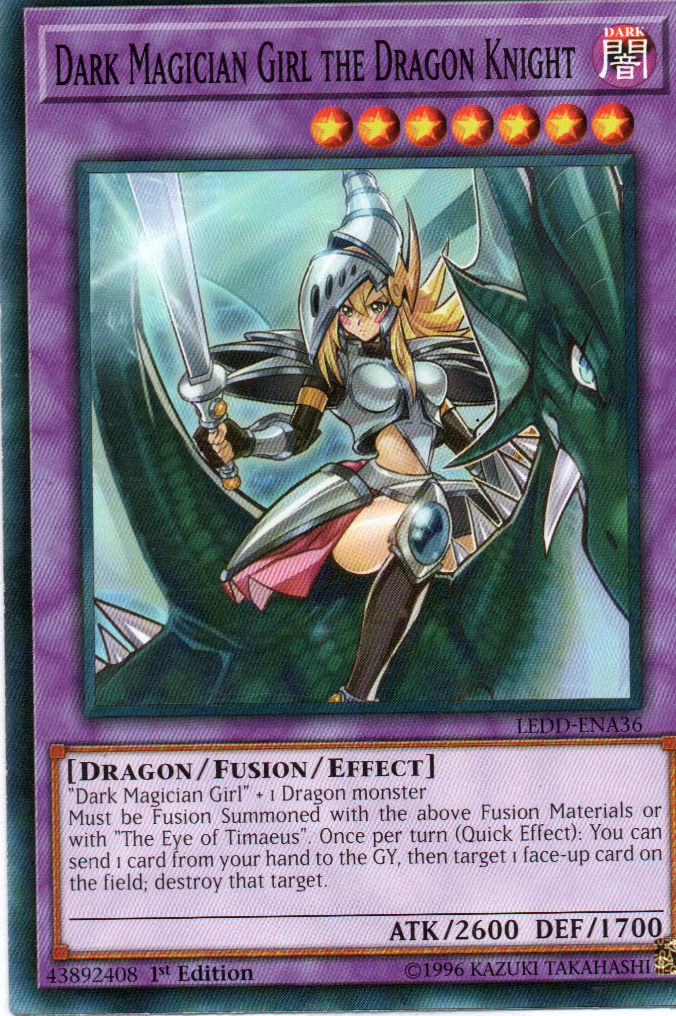 Dark Magician Girl the Dragon Knight LEDD-ENA36 Commun