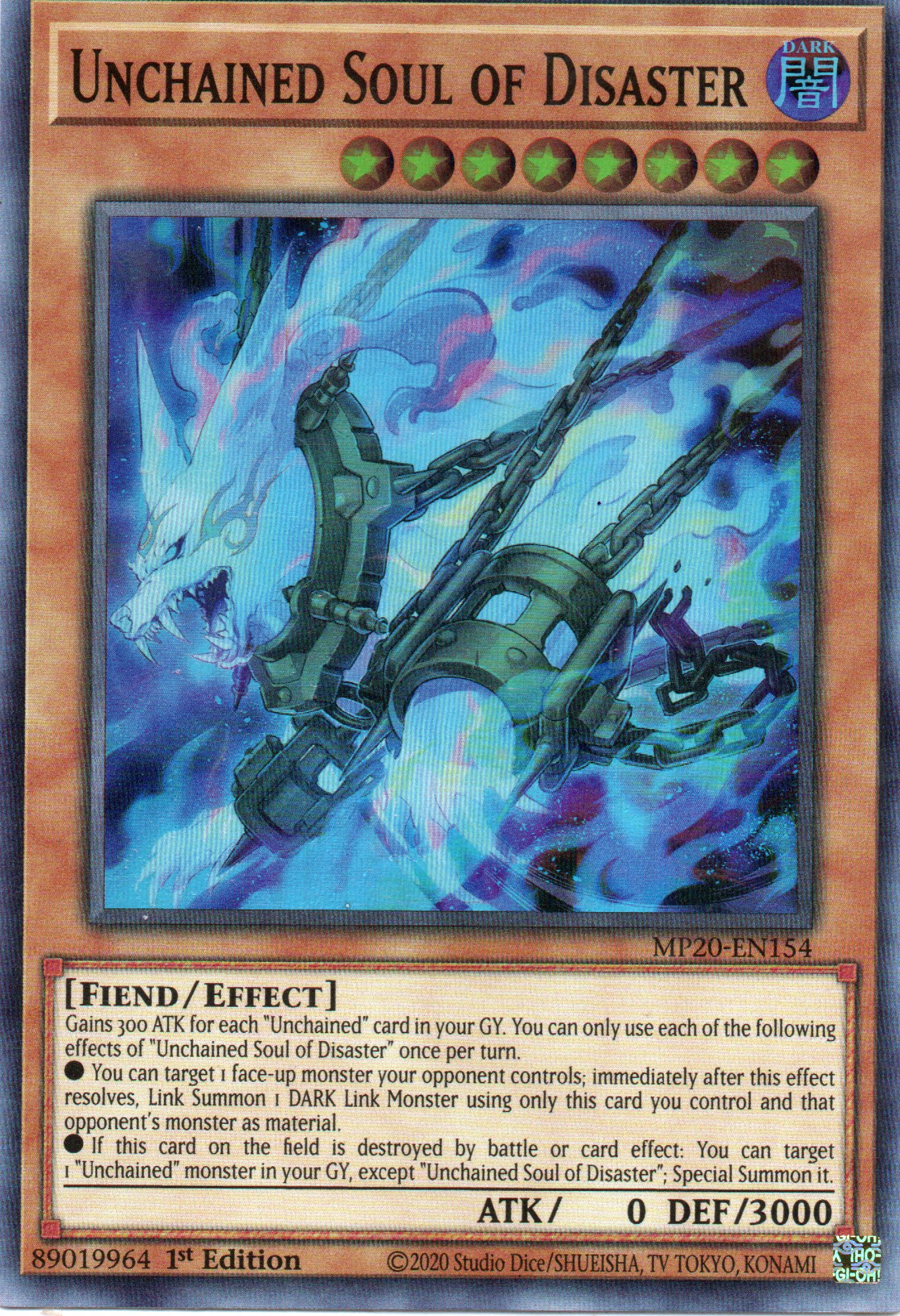 Unchained Soul of Disaster MP20-EN154 Super rare