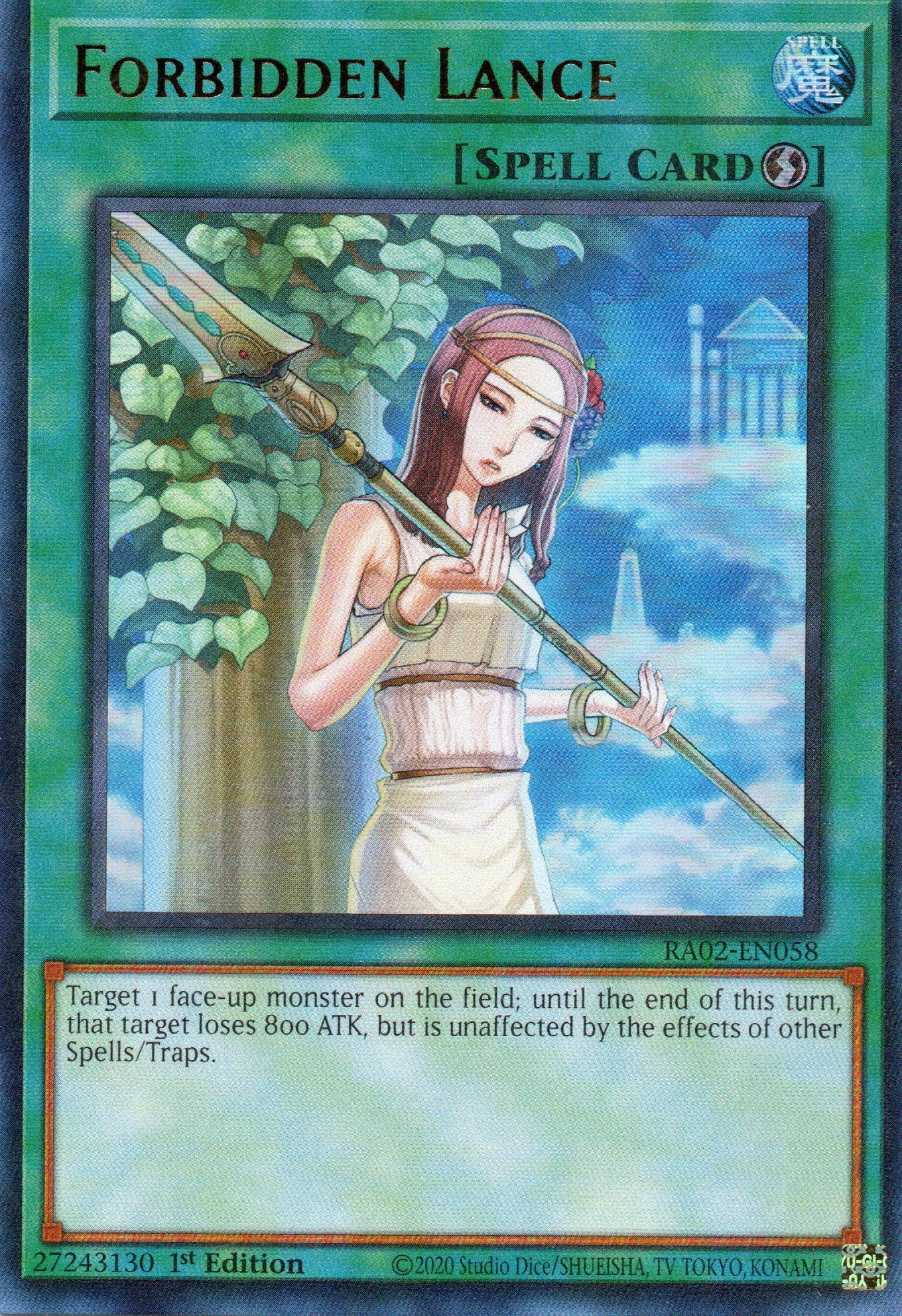 Forbidden Lance RA02-EN058 Ultra rare