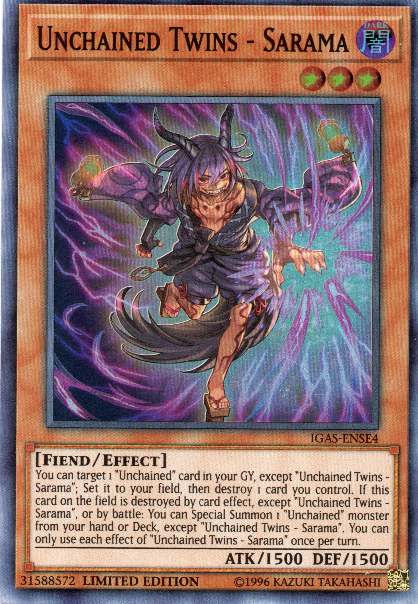 Unchained Twins - Sarama IGAS-ENSE4 Super rare