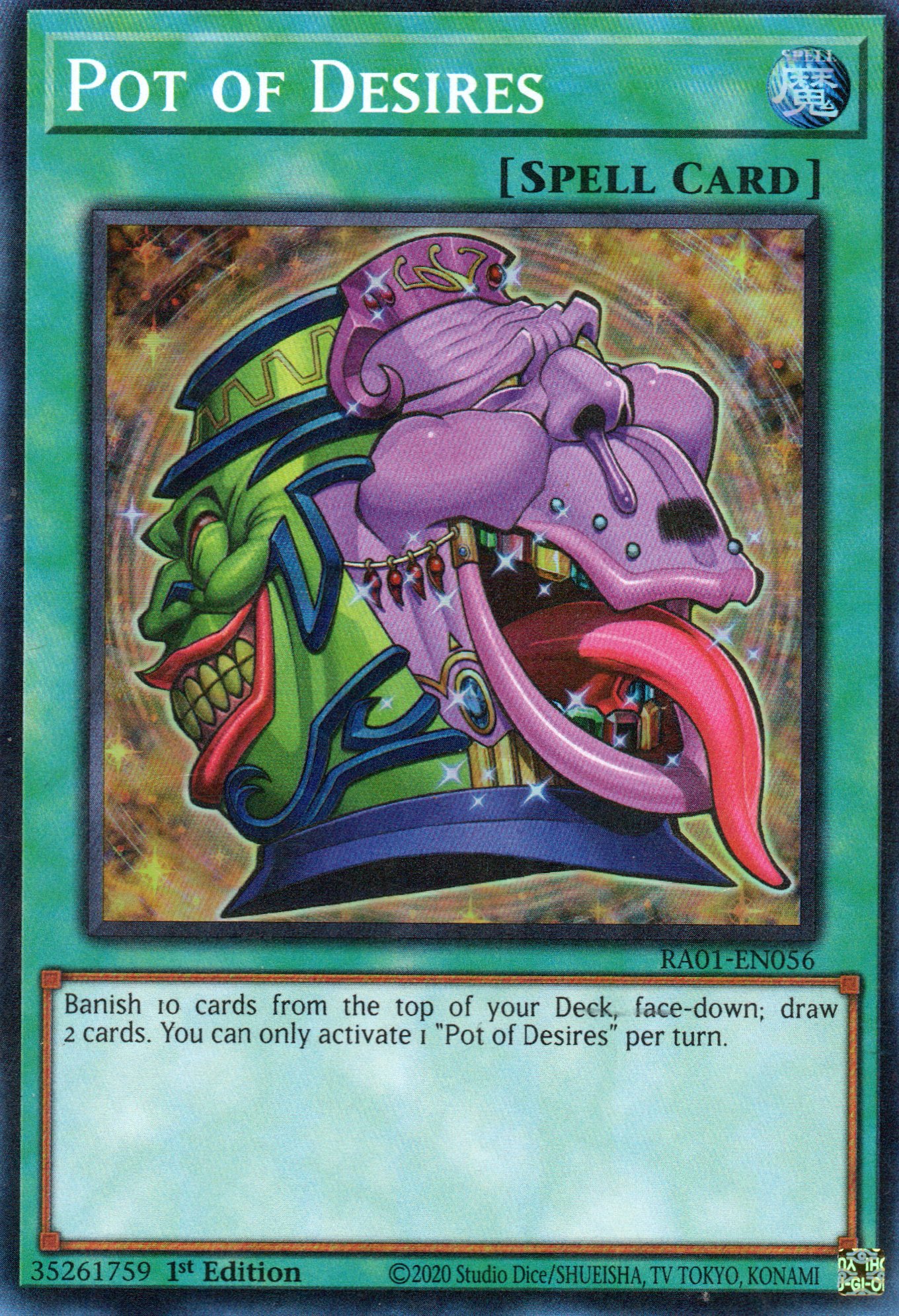 Pot of Desires RA01-EN056 Super rare