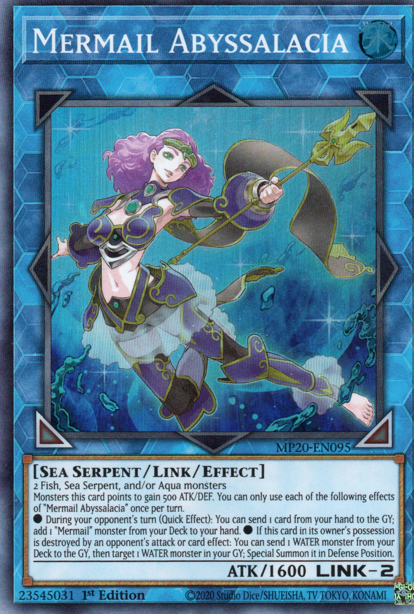 Mermail Abyssalacia MP20-EN095 Super rare