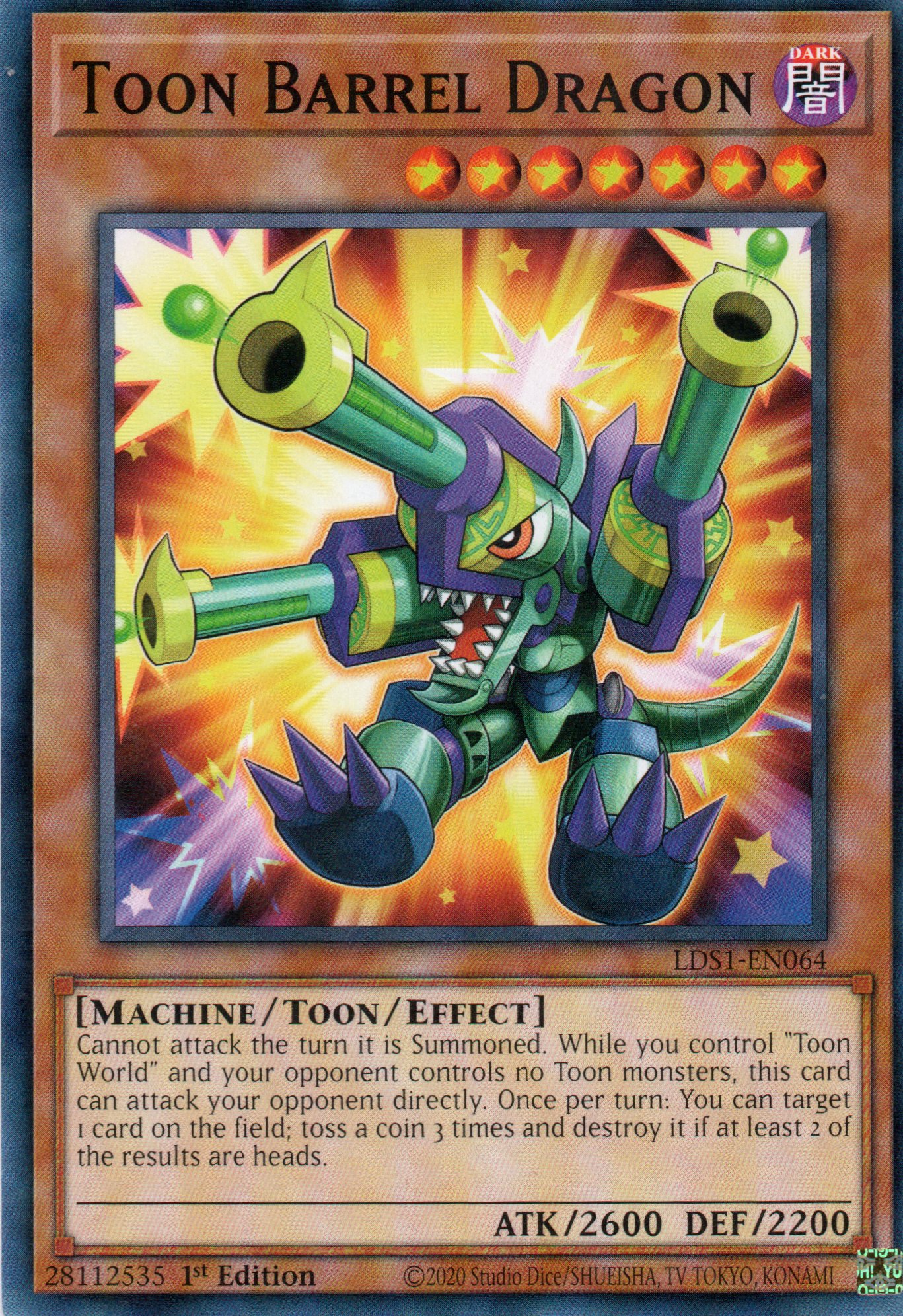 Toon Barrel Dragon LDS1-EN064 Commun