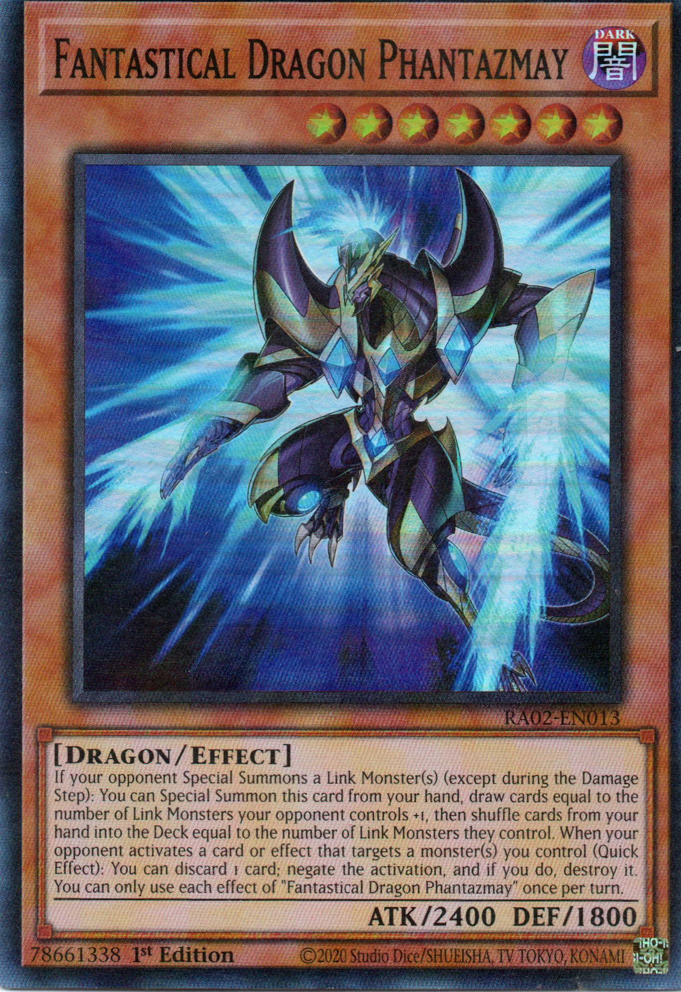 Fantastical Dragon Fantazmay RA02-EN013 Super rare