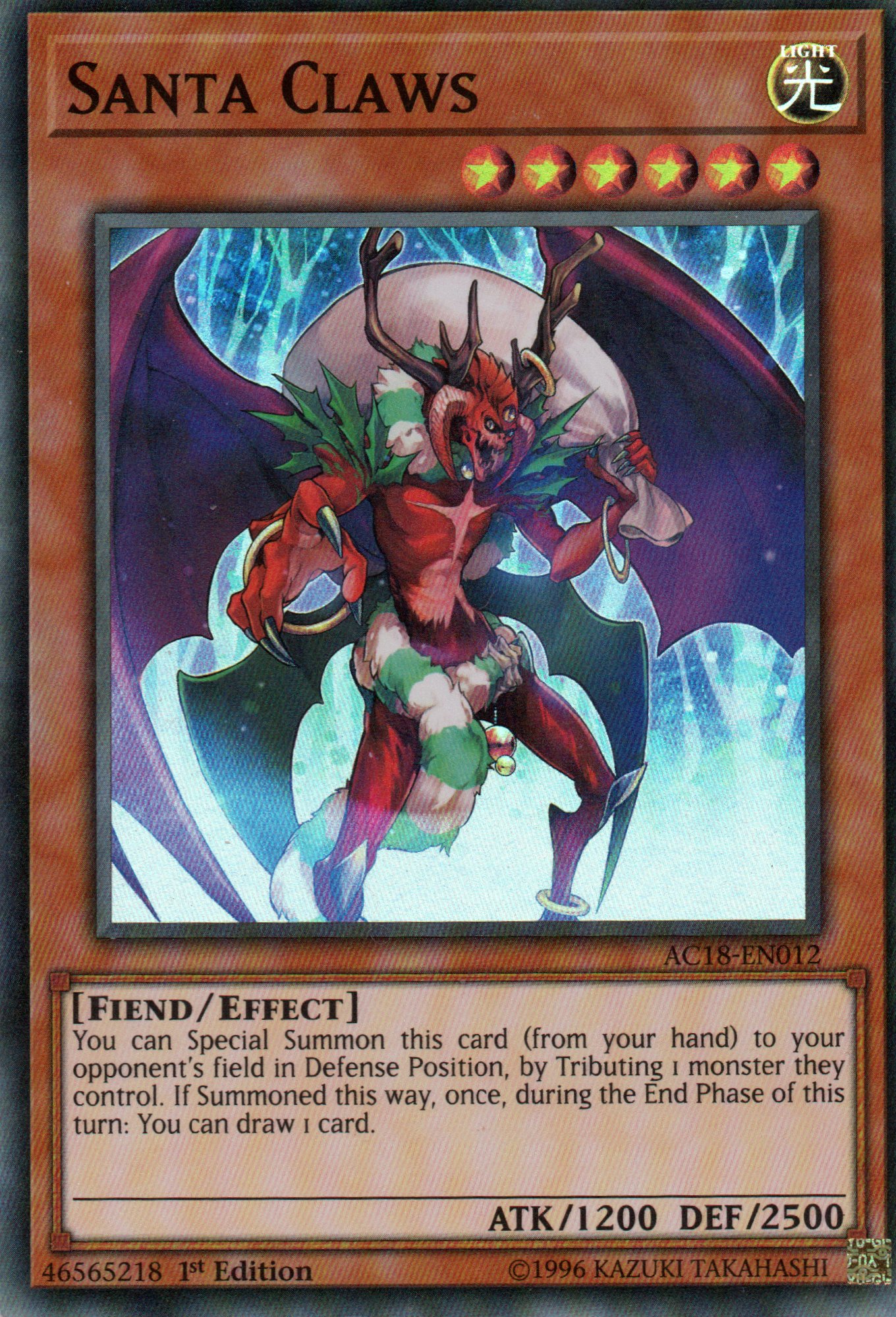 Santa Claws AC18-EN012 Super rare