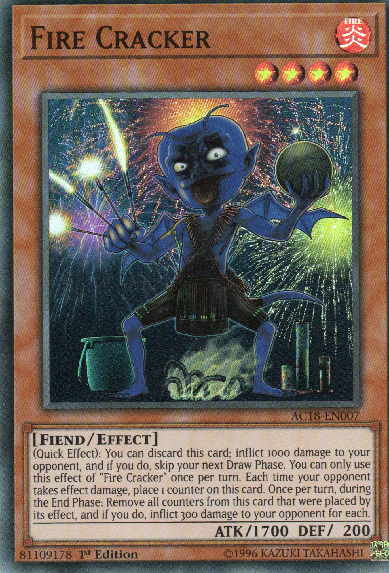 Fire Cracker AC18-EN007 Super rare