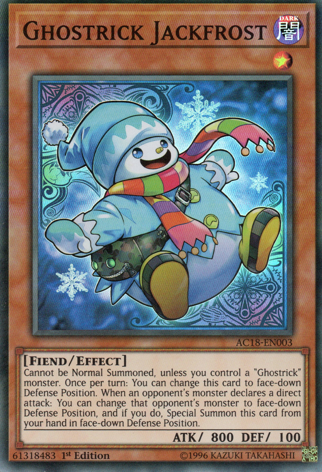Ghostrick Jackfrost AC18-EN003 Super rare
