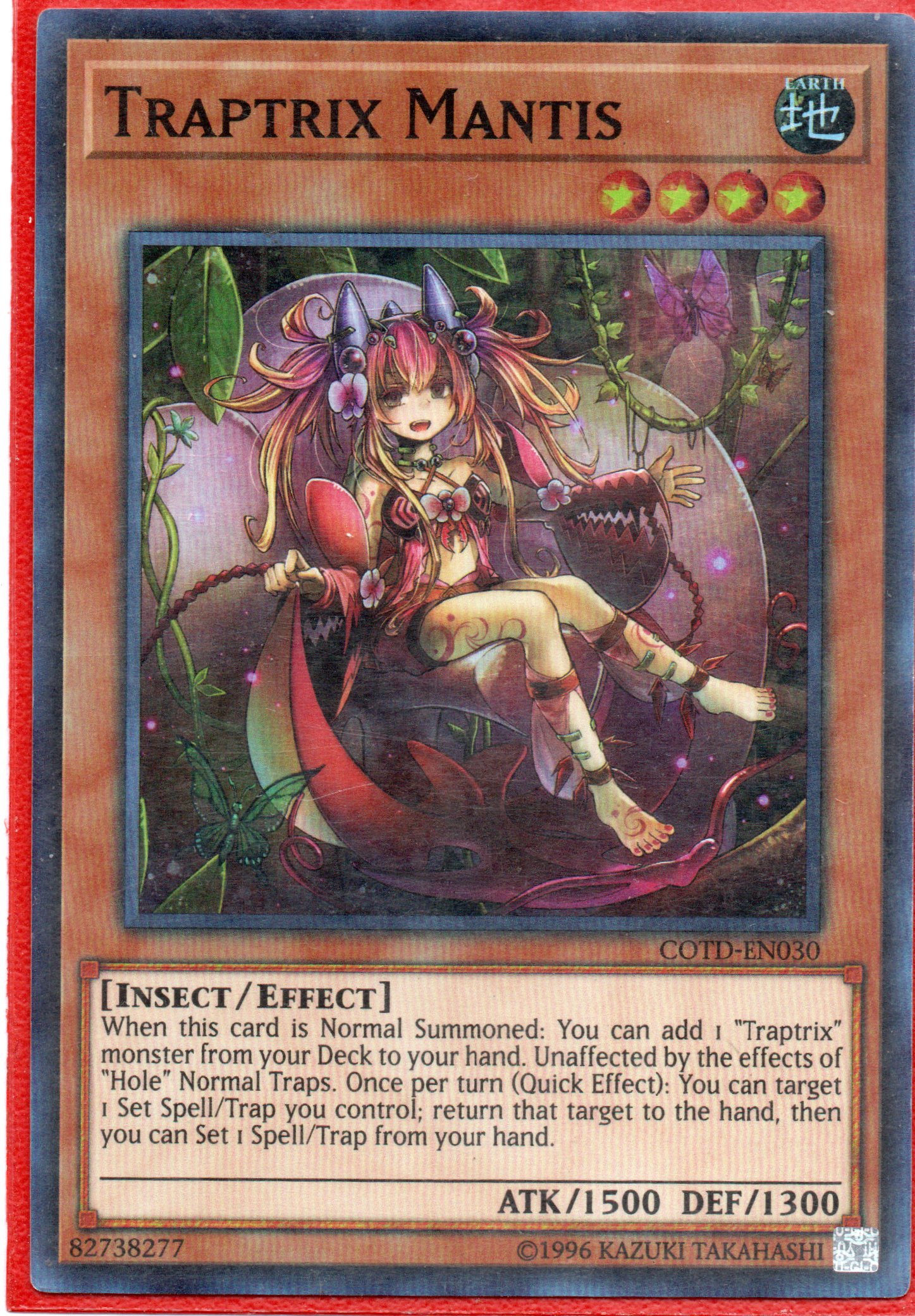 Traptrix Mantis COTD-EN030 Super rare