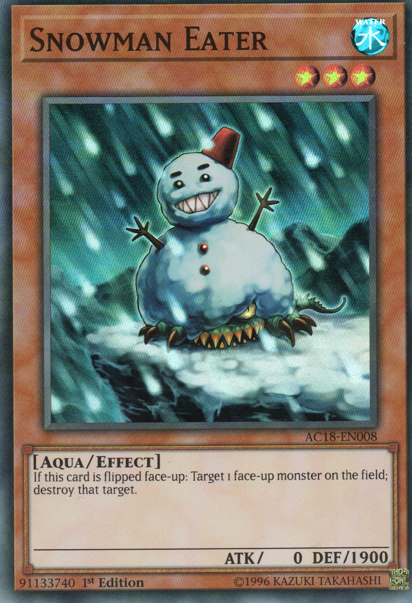 Snowman Eater AC18-EN008 Super rare