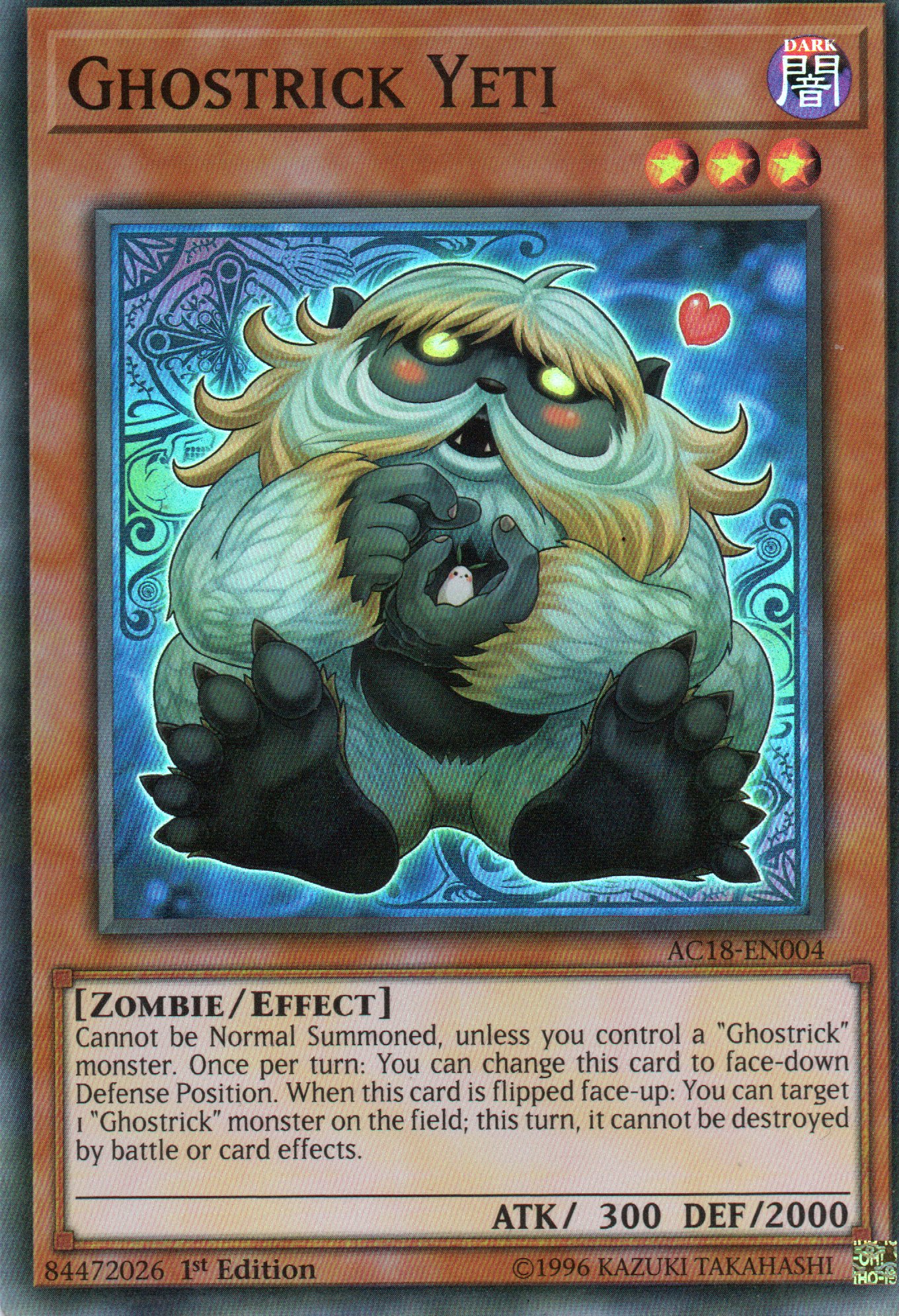 Ghostrick Yeti AC18-EN004 Super rare