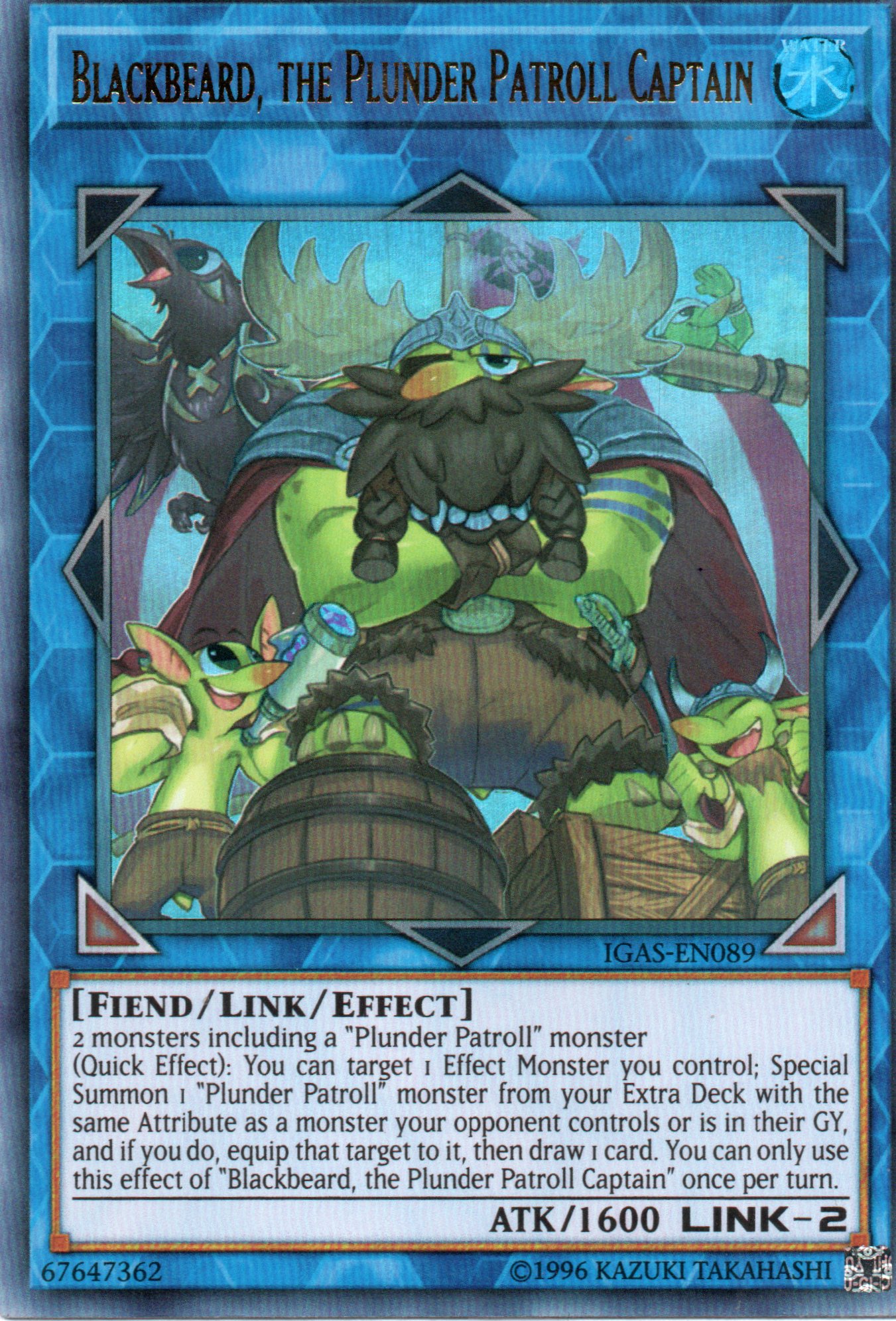 Blackbeard, the Plunder Patroll Captain IGAS-EN089 Ultra rare