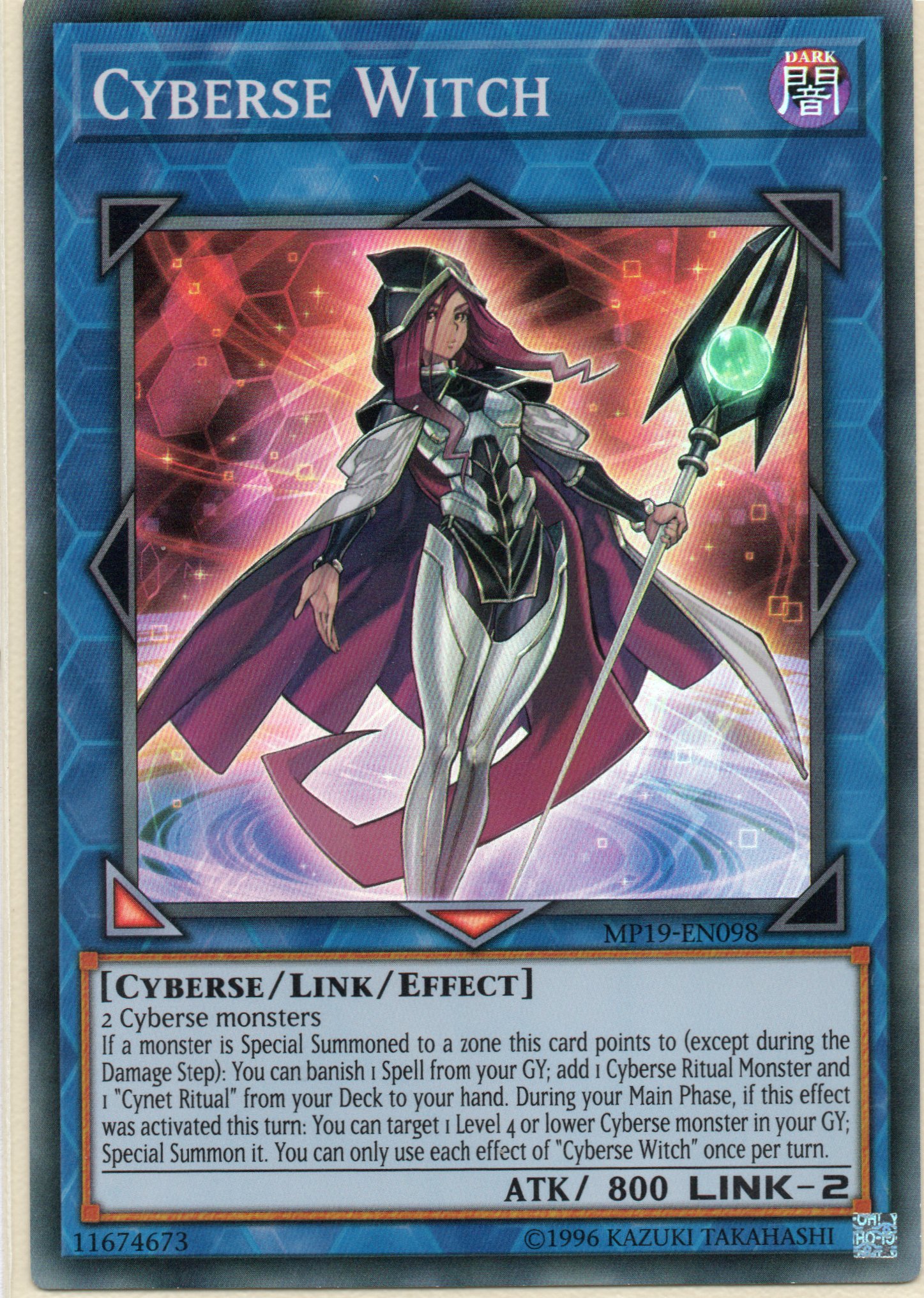 Cyberse Witch MP19-EN098 Super rare
