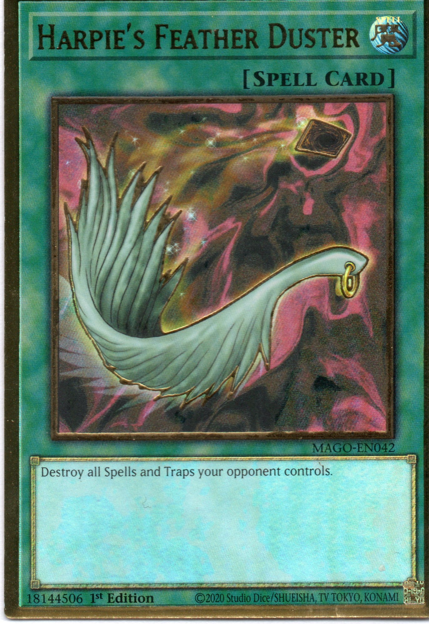 Harpie´s Feather Duster MAGO-EN042 Gold rare