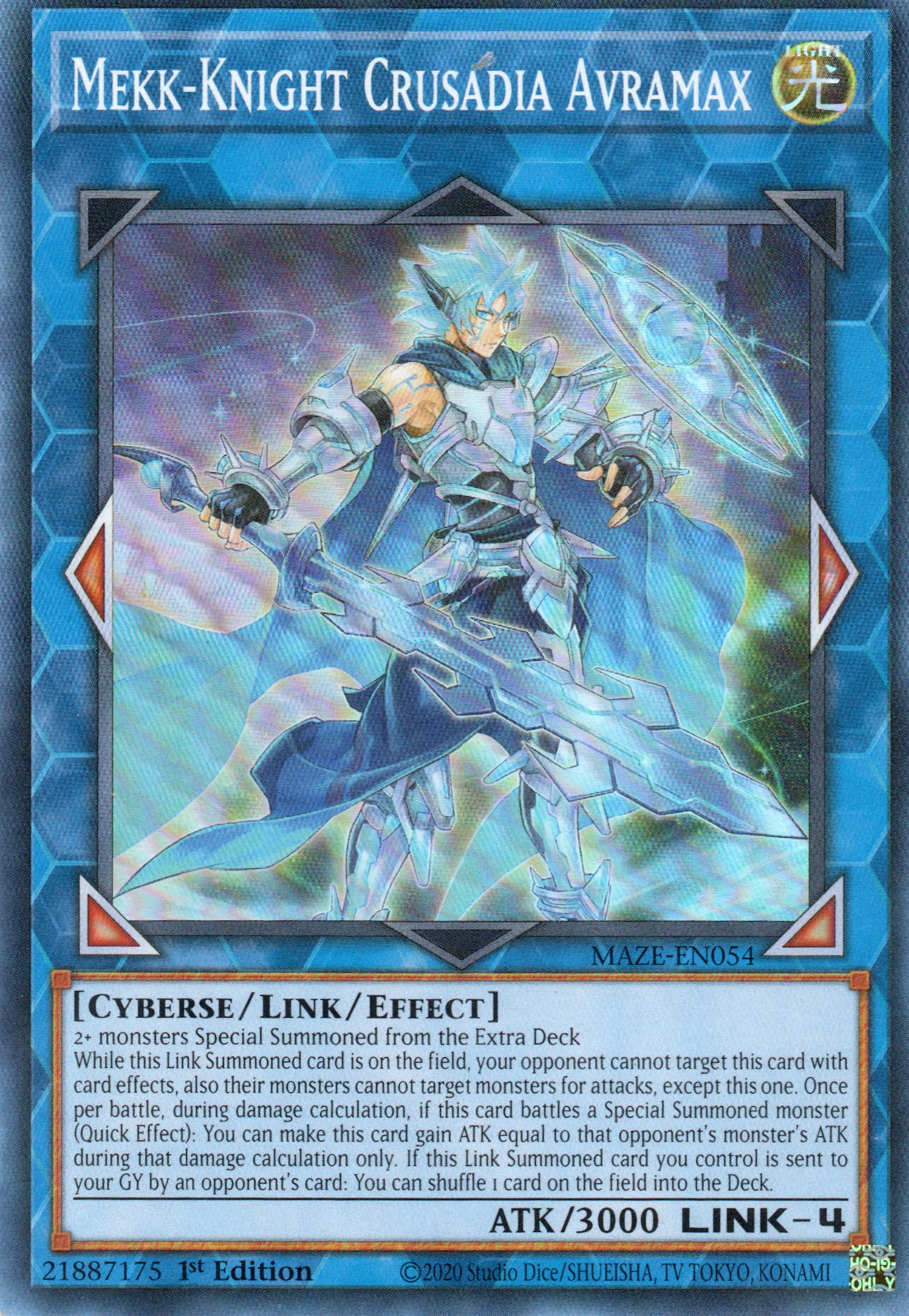 Mekk-Knight Crusadia Avramax MAZE-EN054 Super rare