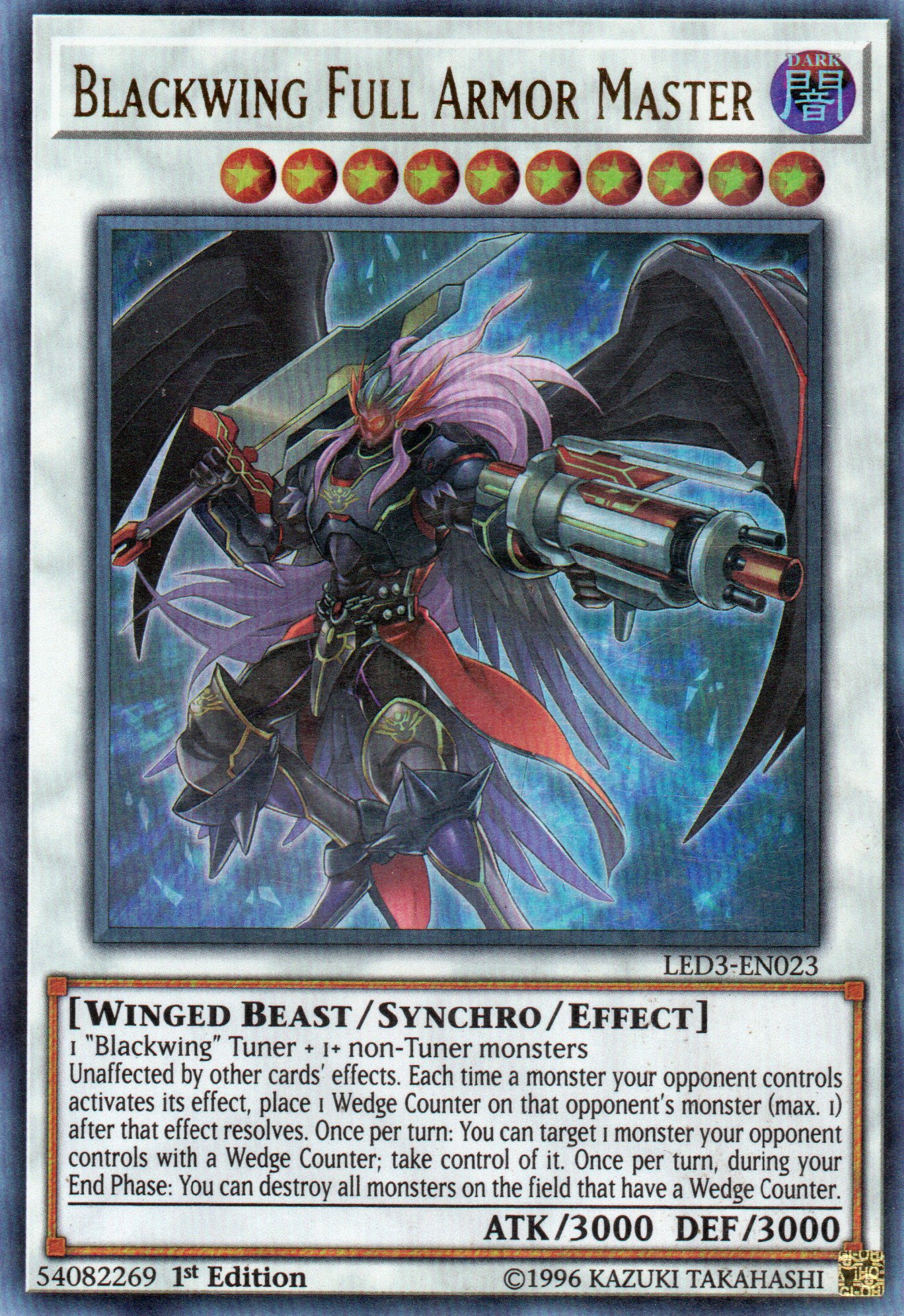 Blackwing Full Armor Master LED3-EN023 Ultra rare