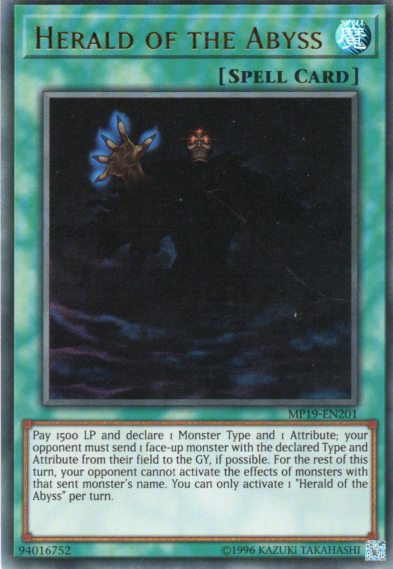 Herald of the Abyss MP19-EN201 Ultra rare