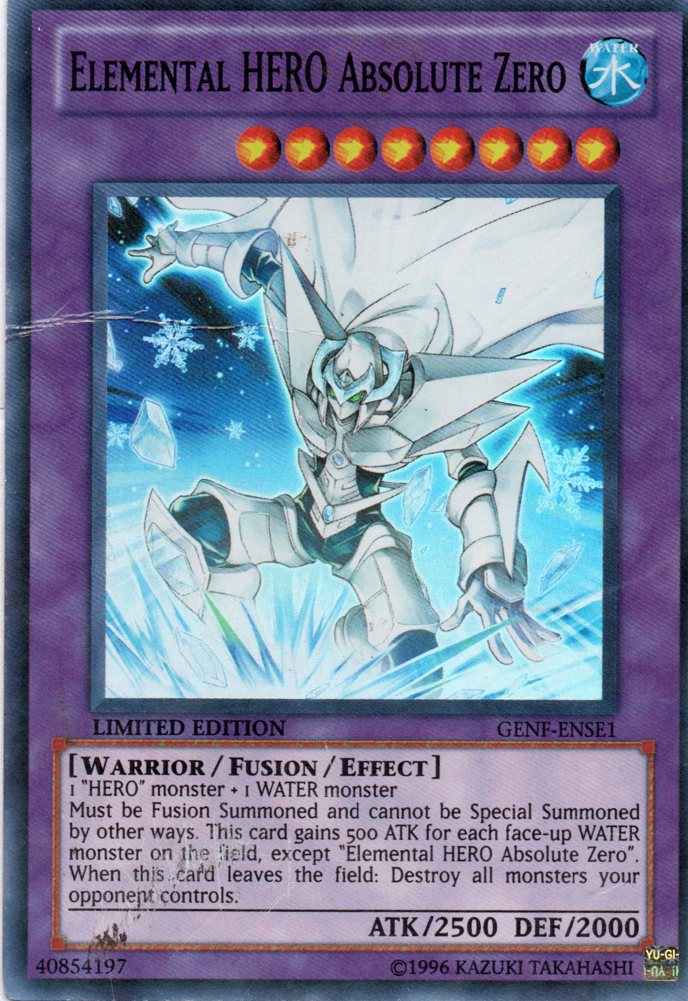 Elemental HERO Absolute Zero GENF-ENSE1 Super rare