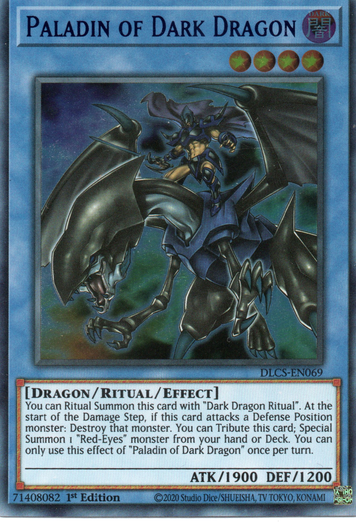 Paladin of Dark Dragon DLCS-EN069 Ultra rare
