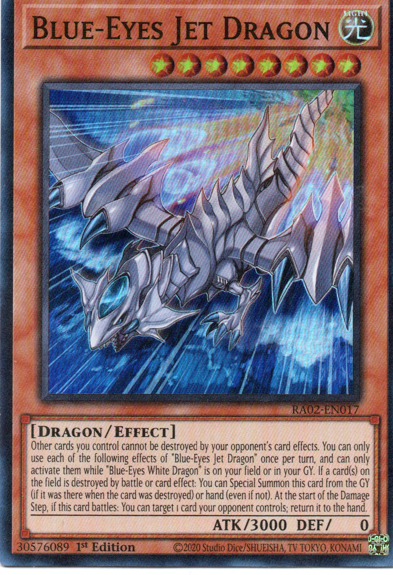 Blue-Eyes Jet Dragon RA02-EN017 Super rare