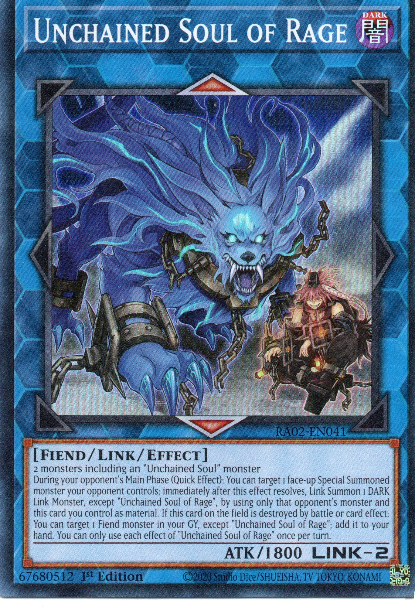 Unchained Soul of Rage RA02-EN041 Super rare