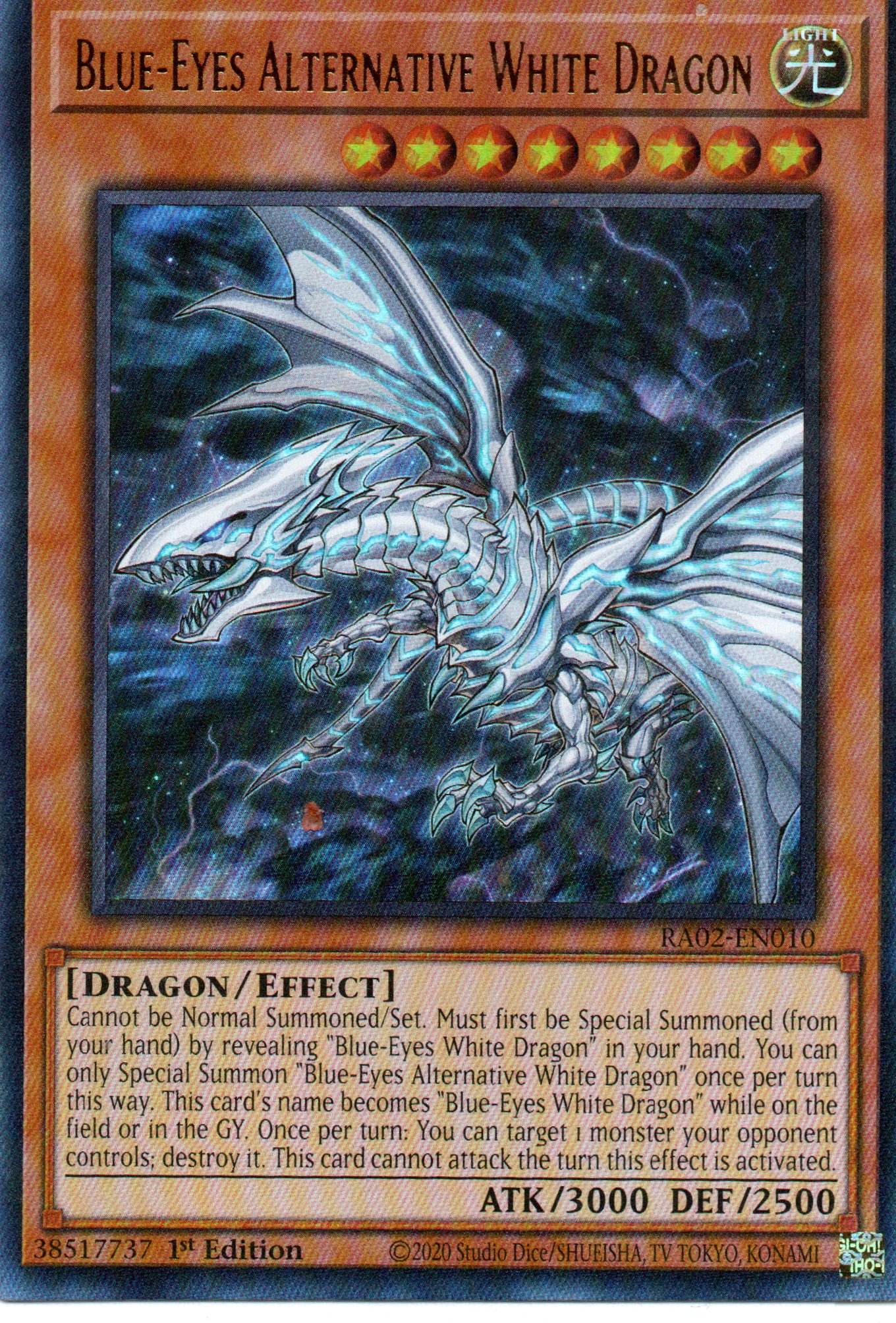 Blue-Eyes Alternative White Dragon RA02-EN010 Ultra rare