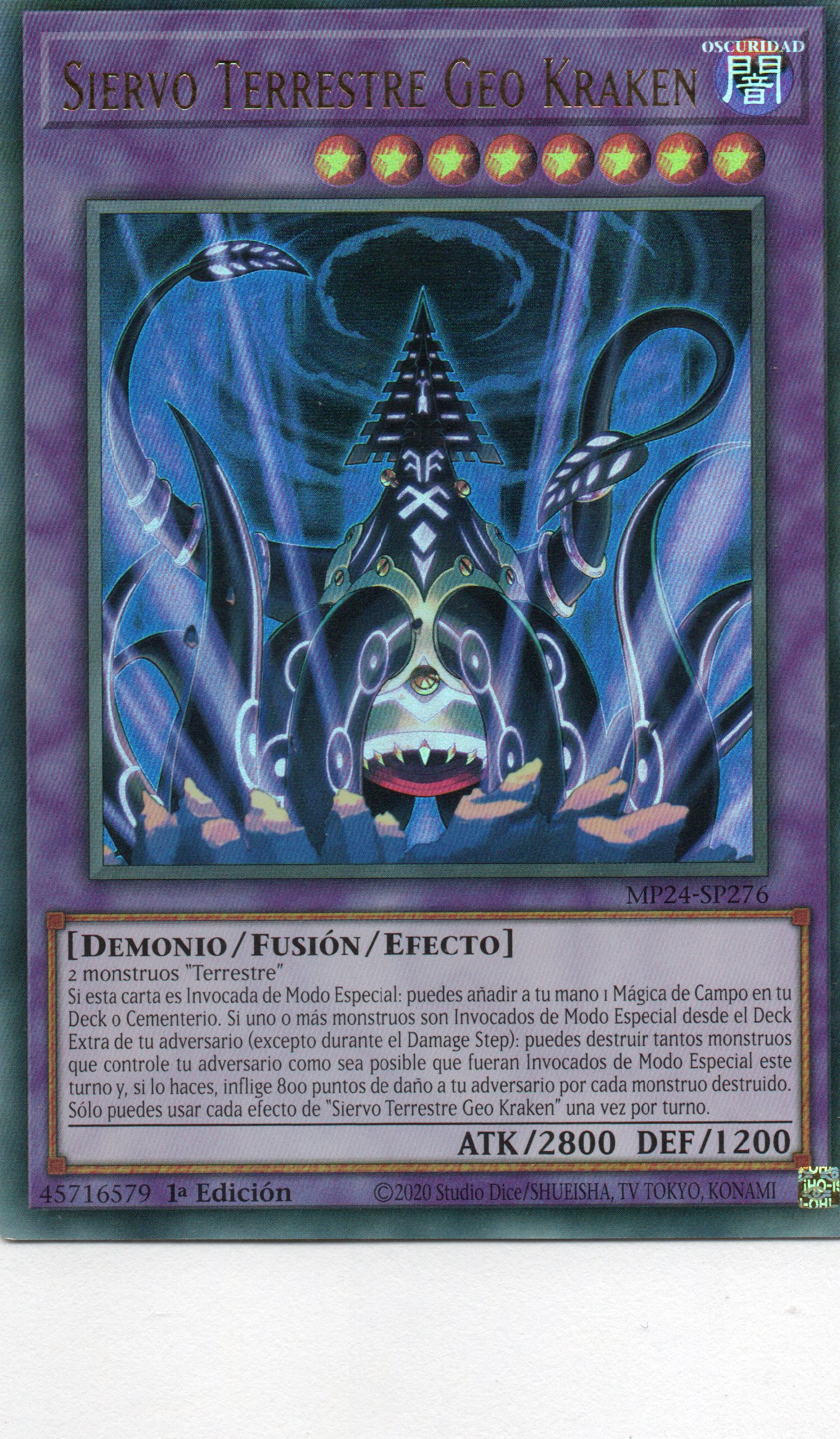 Siervo Terrestre Geo Kraken MP24-SP276 Ultra rare