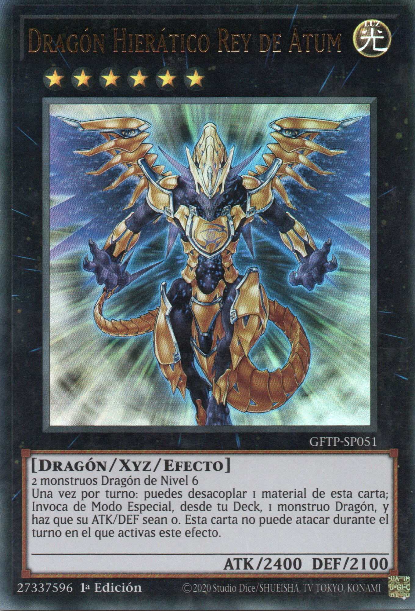 Dragon Hieratico Rey de Atum GFTP-SP051 Ultra rare